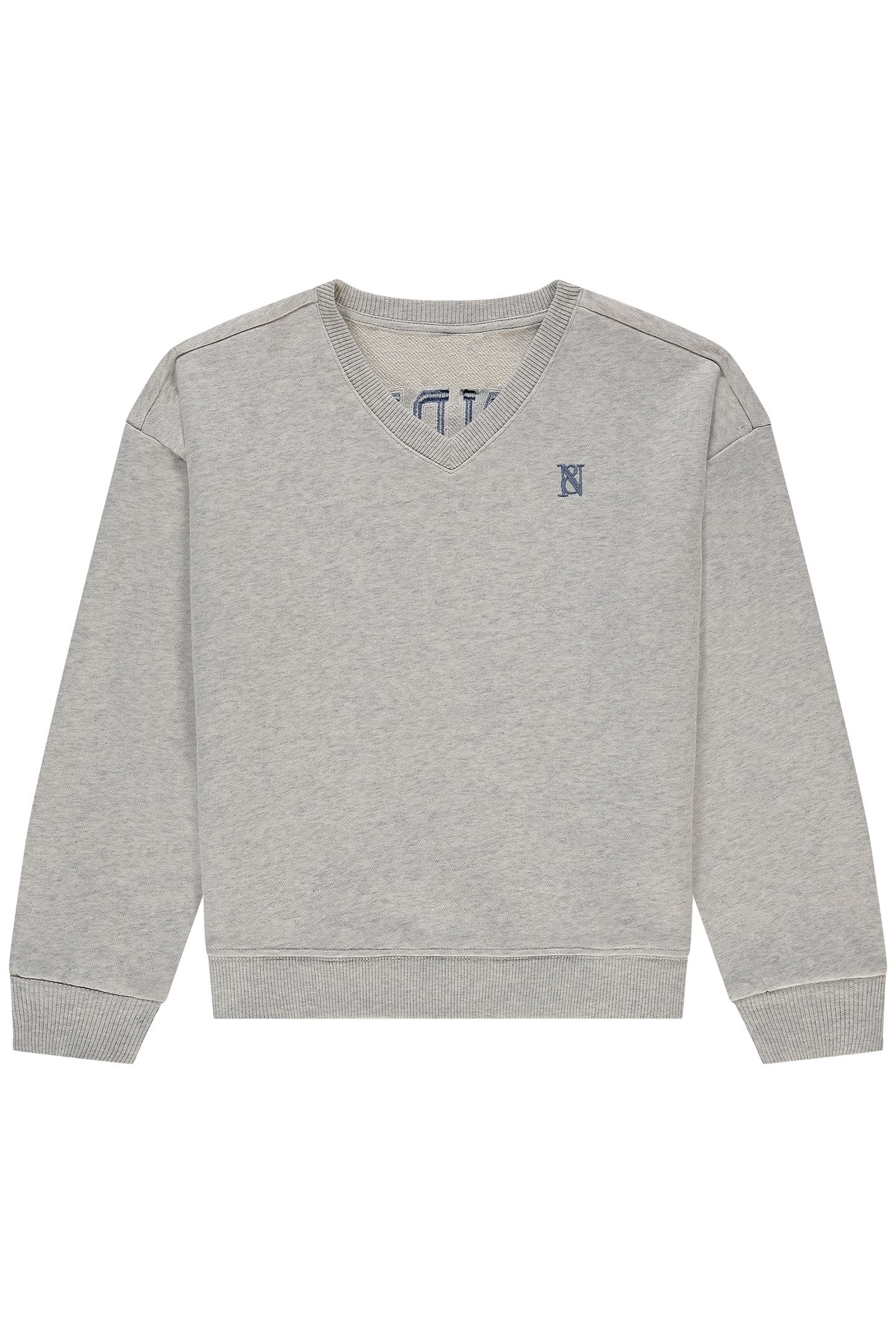 MAE SWEATER LIGHT GREY MELANGE 1