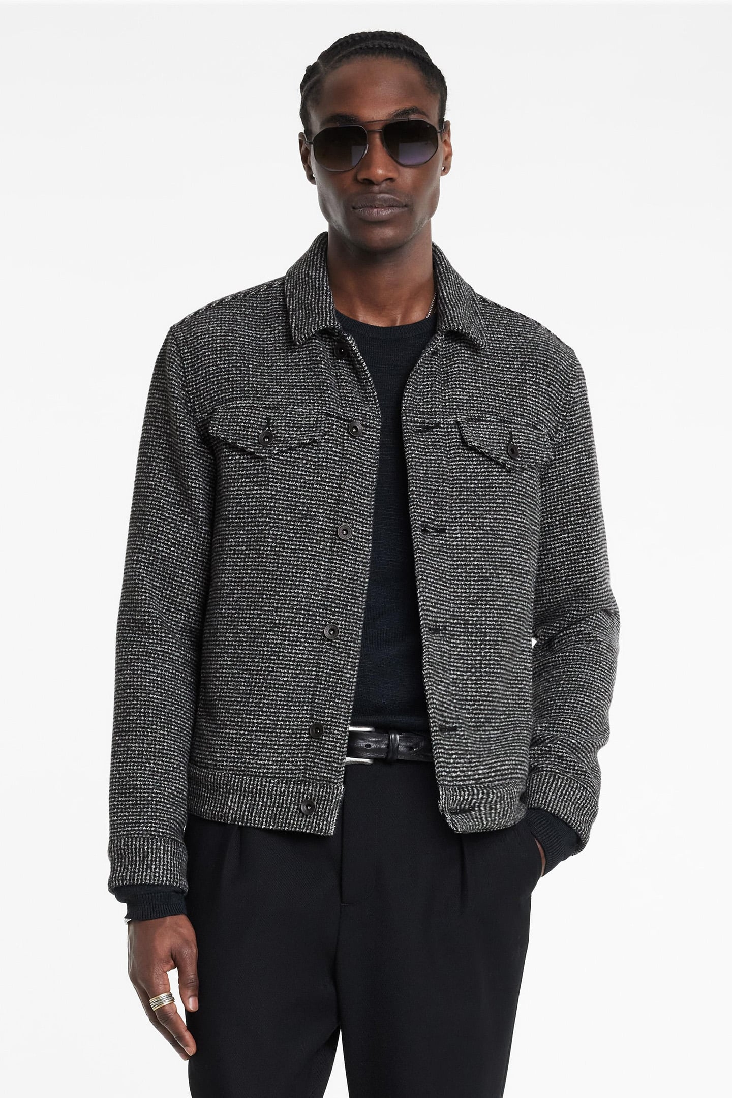 EVANS JACKET BLACK/WHITE 1