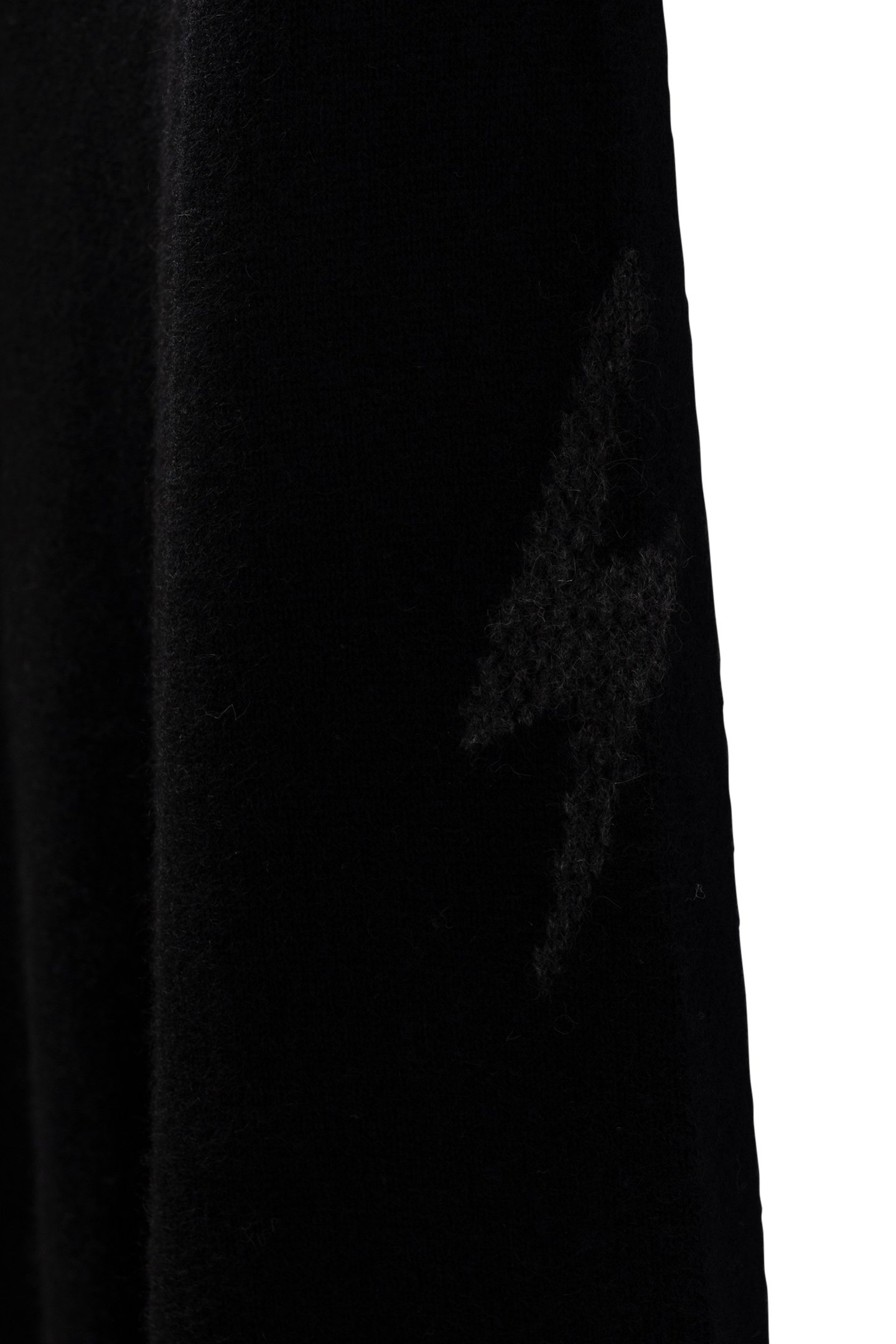 BLACK PURE CASHMERE ZIPPED HOODED CARDIGAN 7