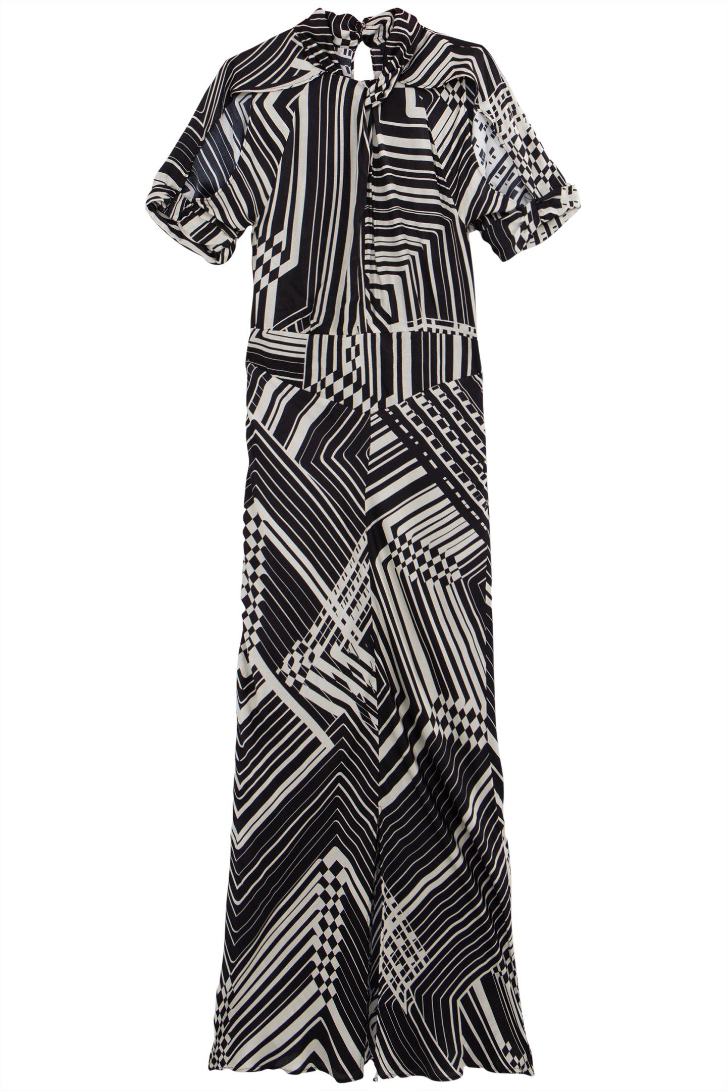 PURE EDITION-BLACK ART DECO LONG DRESS 3