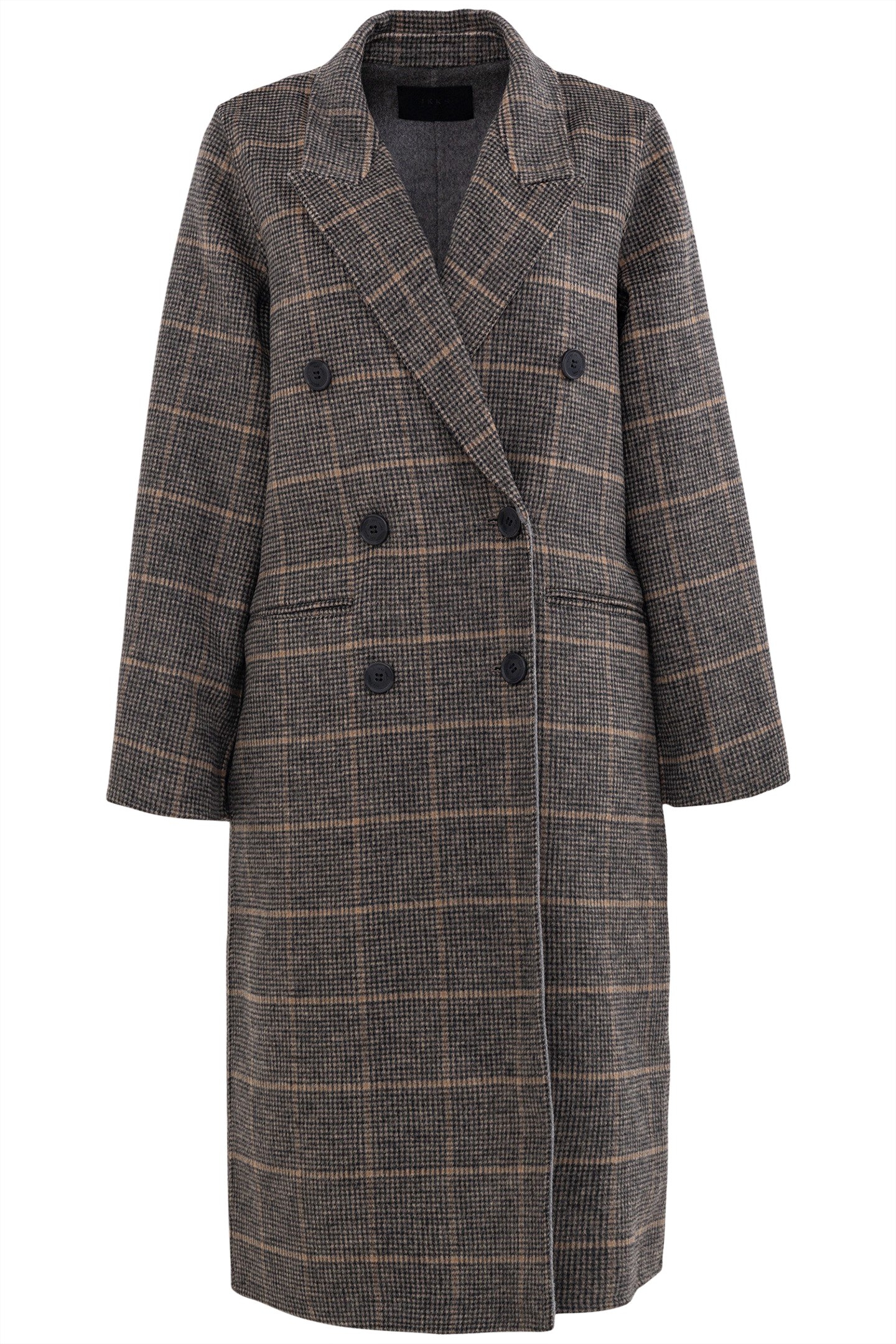 LONG PLAID COAT 1