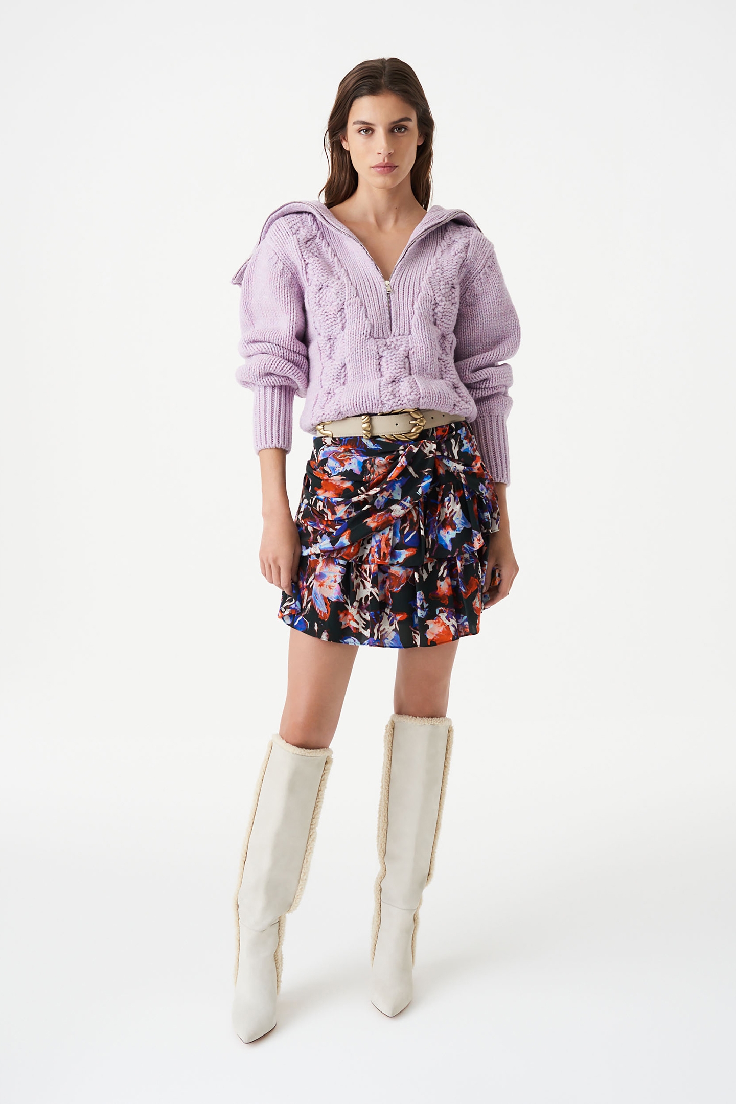 MANAE SKIRT BLACK MULTICO 3