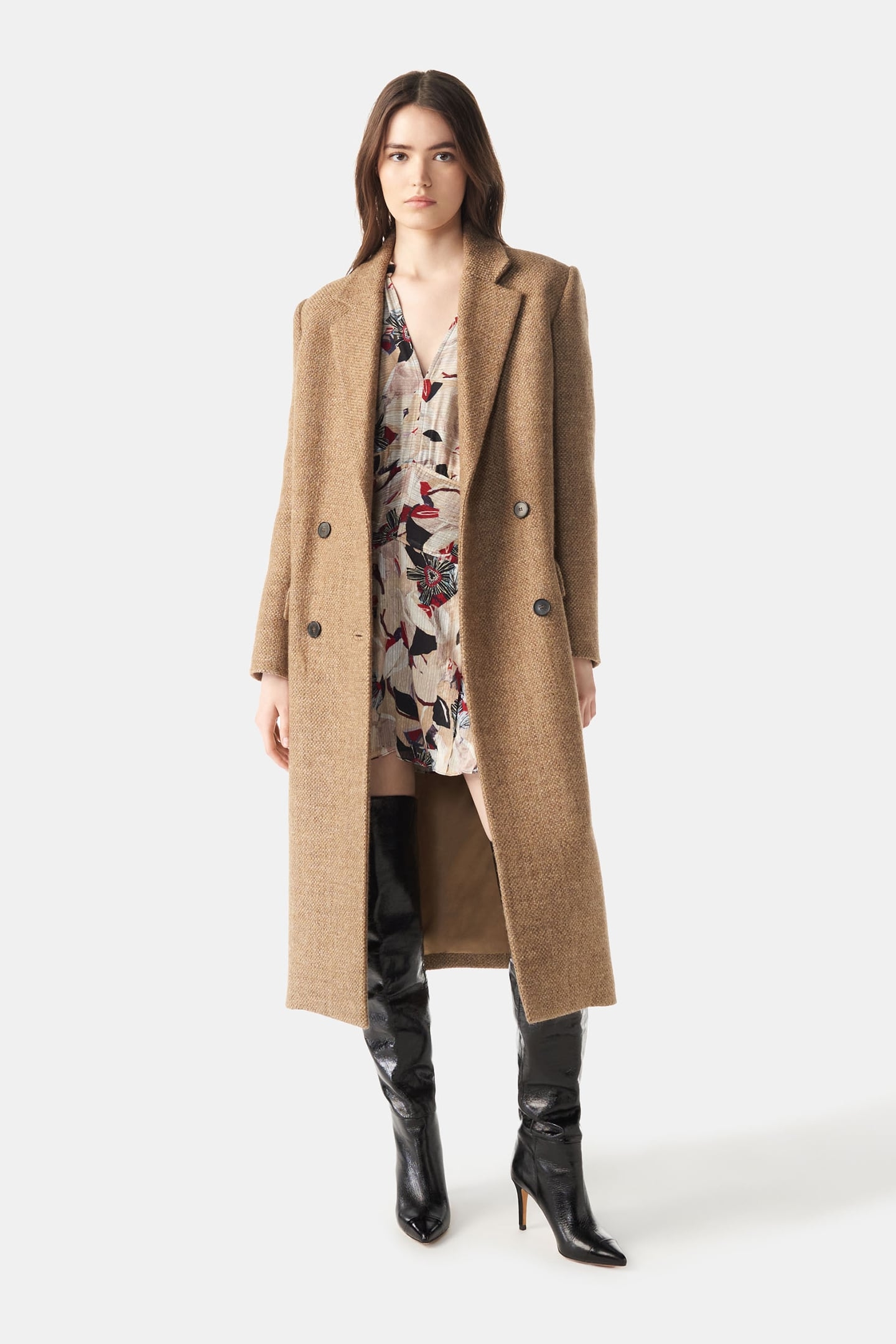 DARSA DRESS BEIGE MULTICO 2