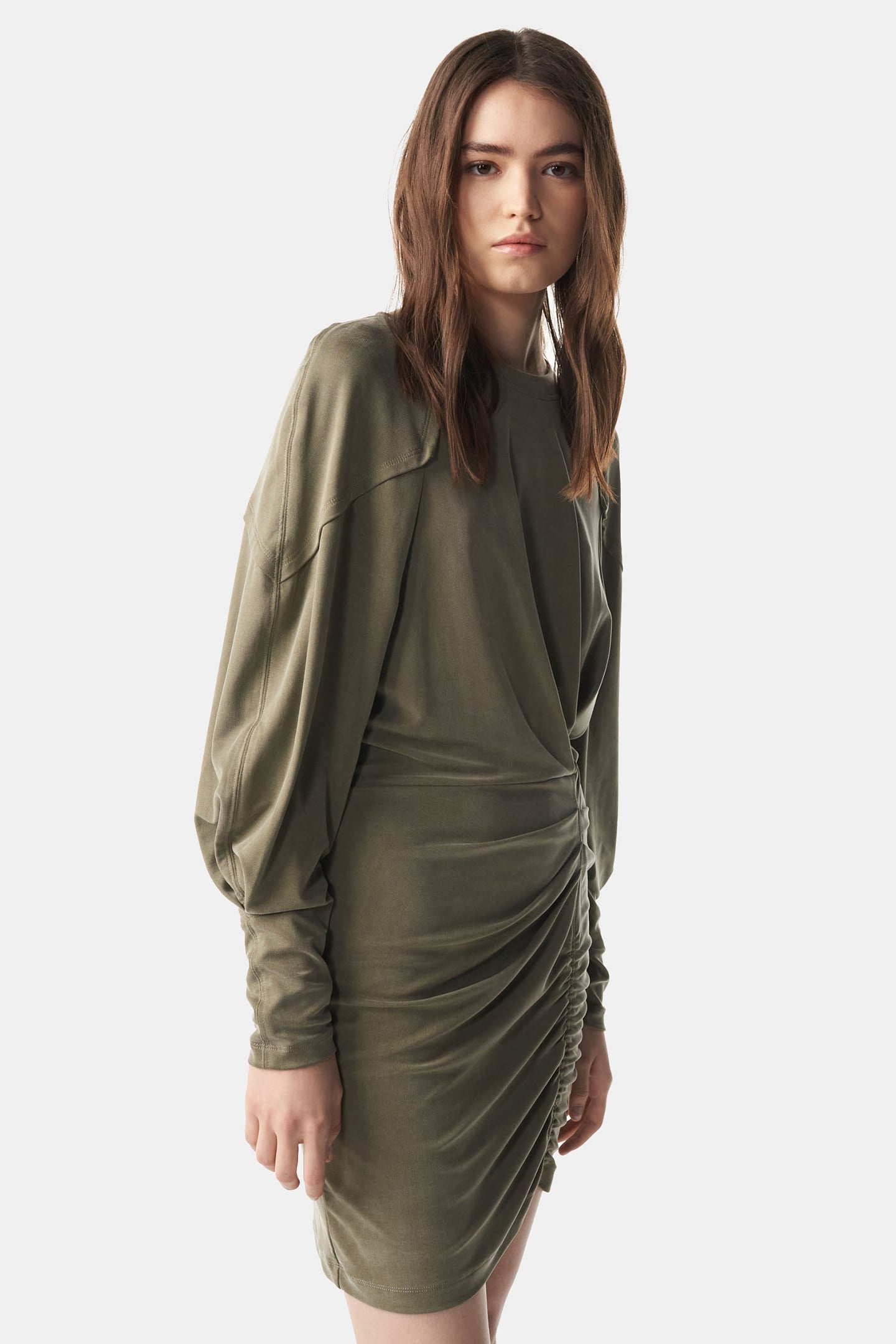 ELODY DRESS LIGHT KHAKI 4