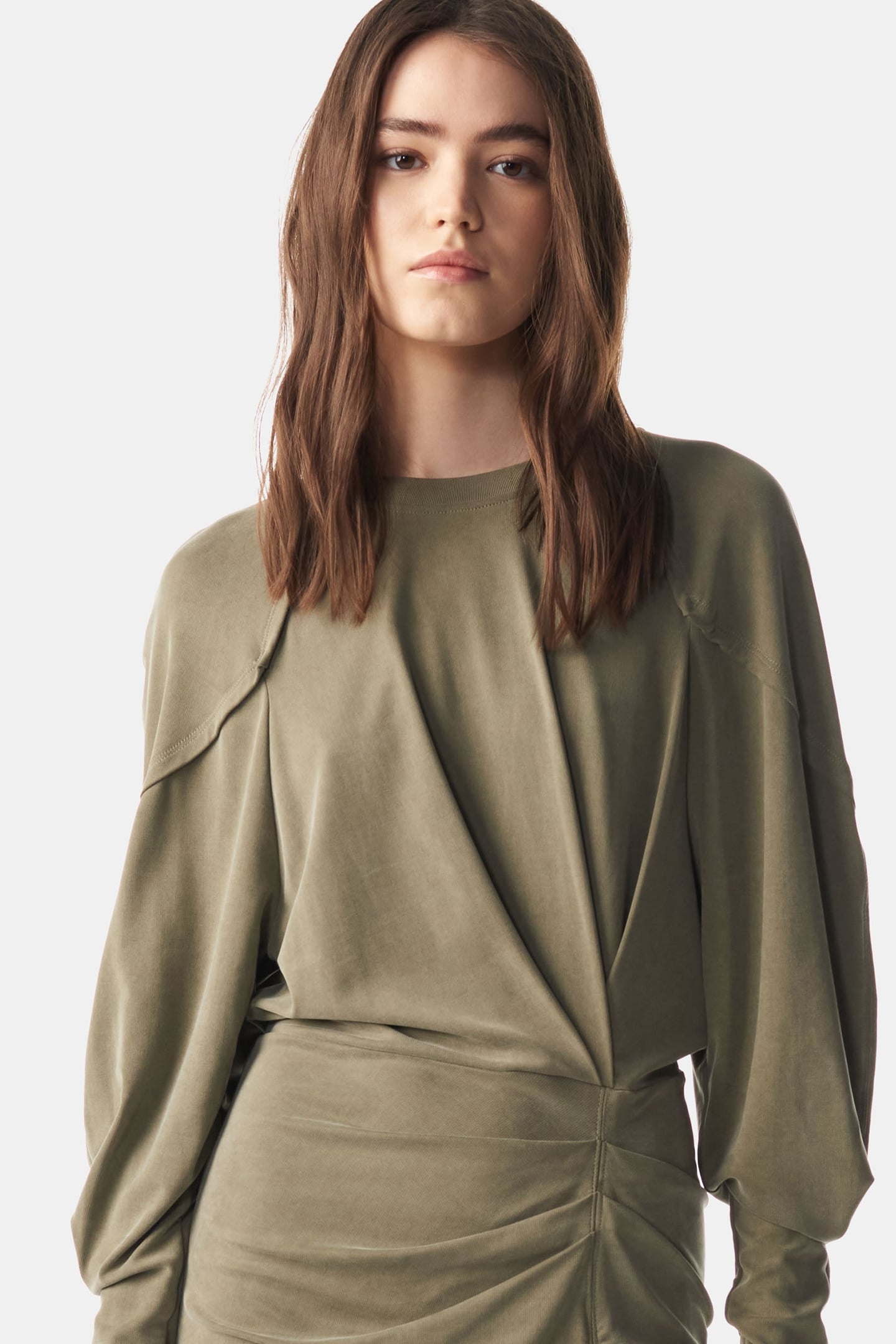 ELODY DRESS LIGHT KHAKI 5