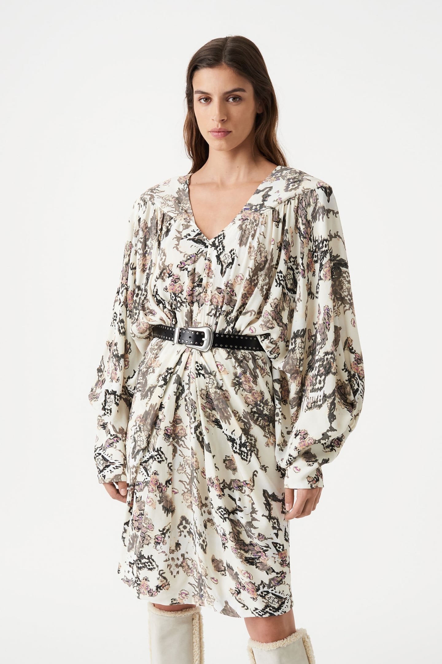 SATINKA DRESS LIGHT NUDE 5