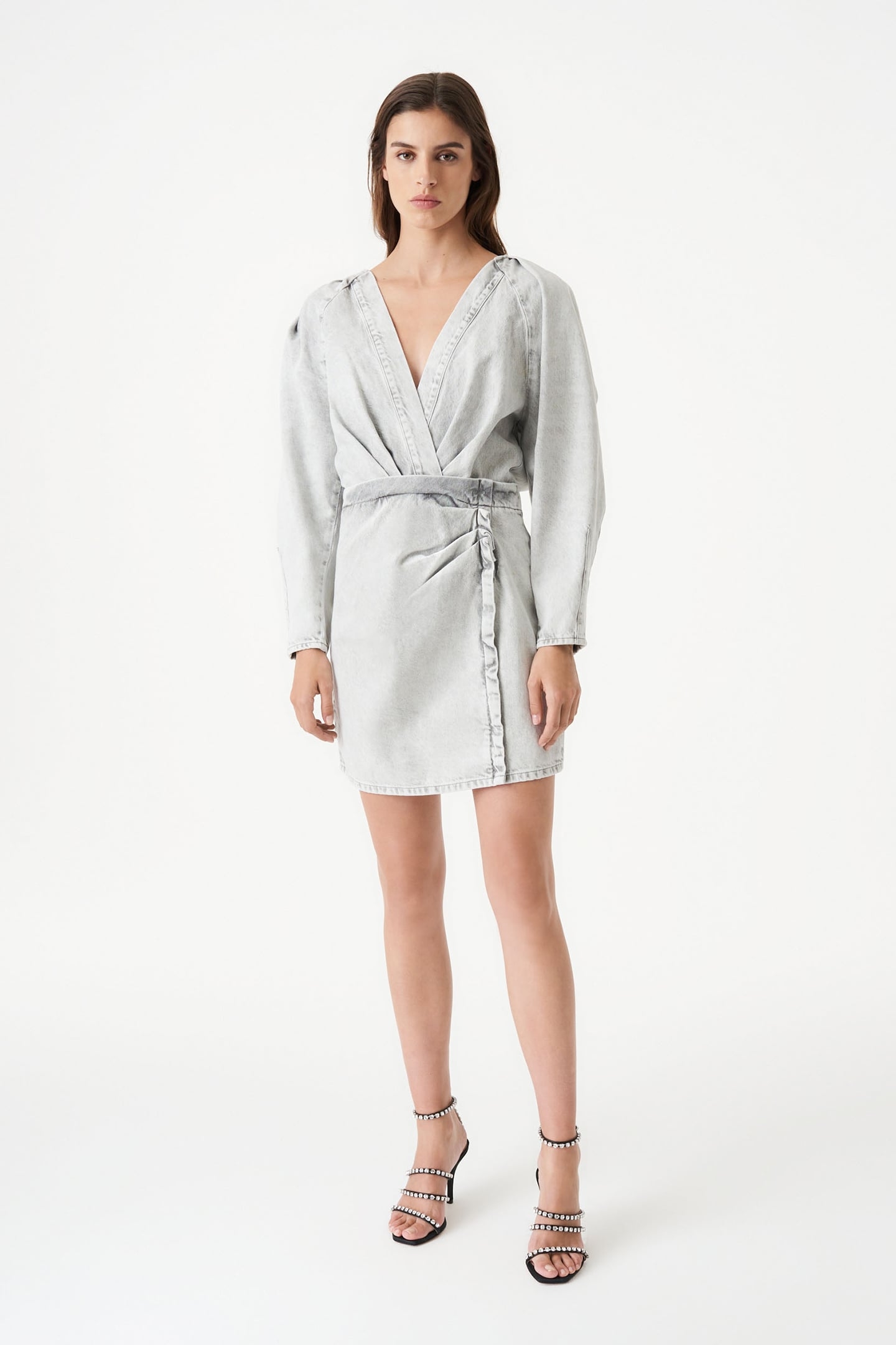 PALOA DRESS BLEACHED GREY 2