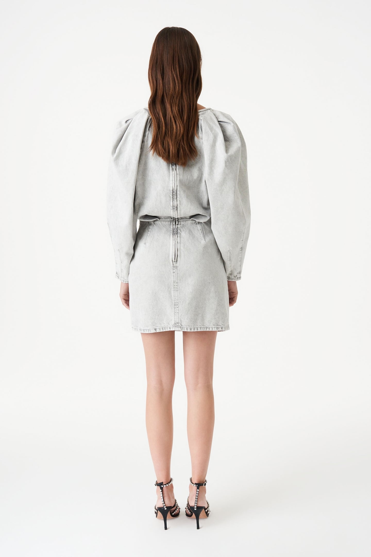 PALOA DRESS BLEACHED GREY 3