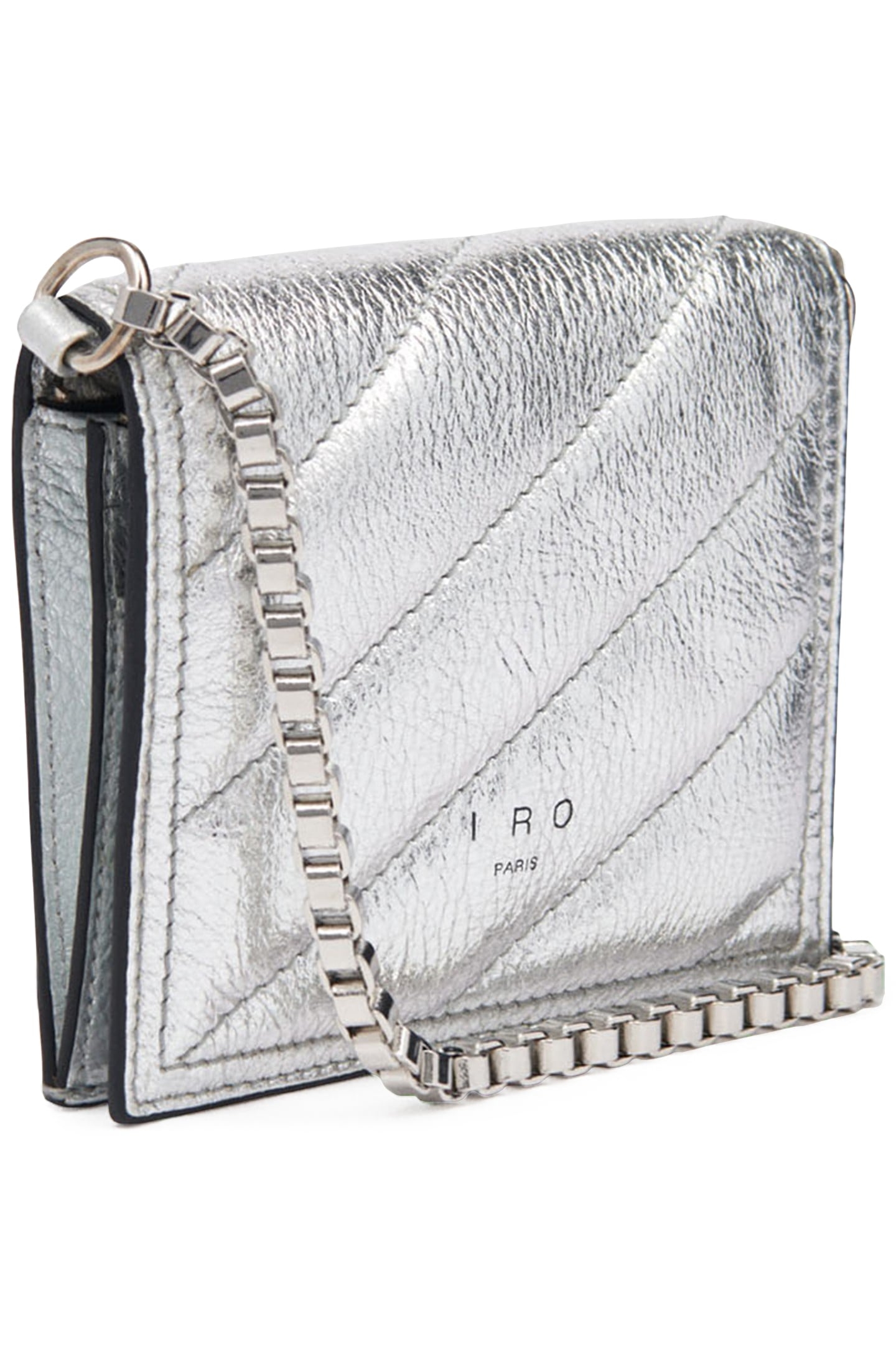 SHARPWALL PHONE BAG QUILTED SILVER 2