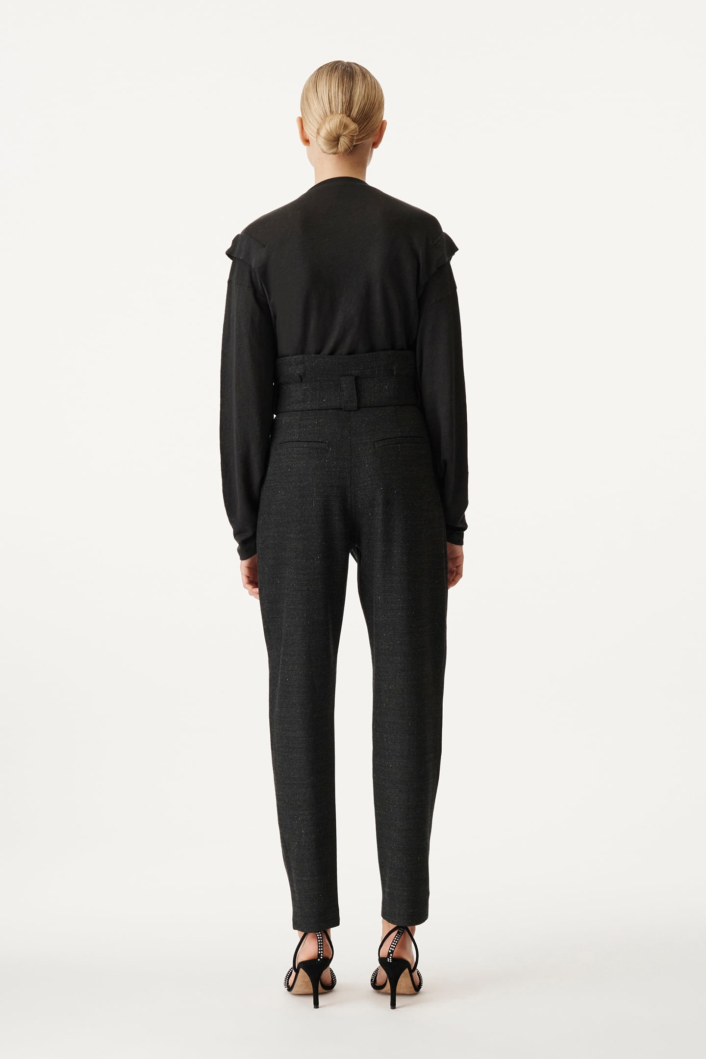 LONYA TROUSER DARK GREY/BLACK 2