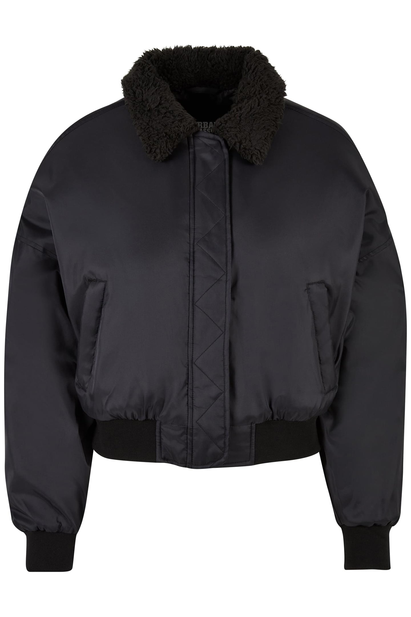 LADIES PILOT BOMBER JACKET BLACK/BLACK 1