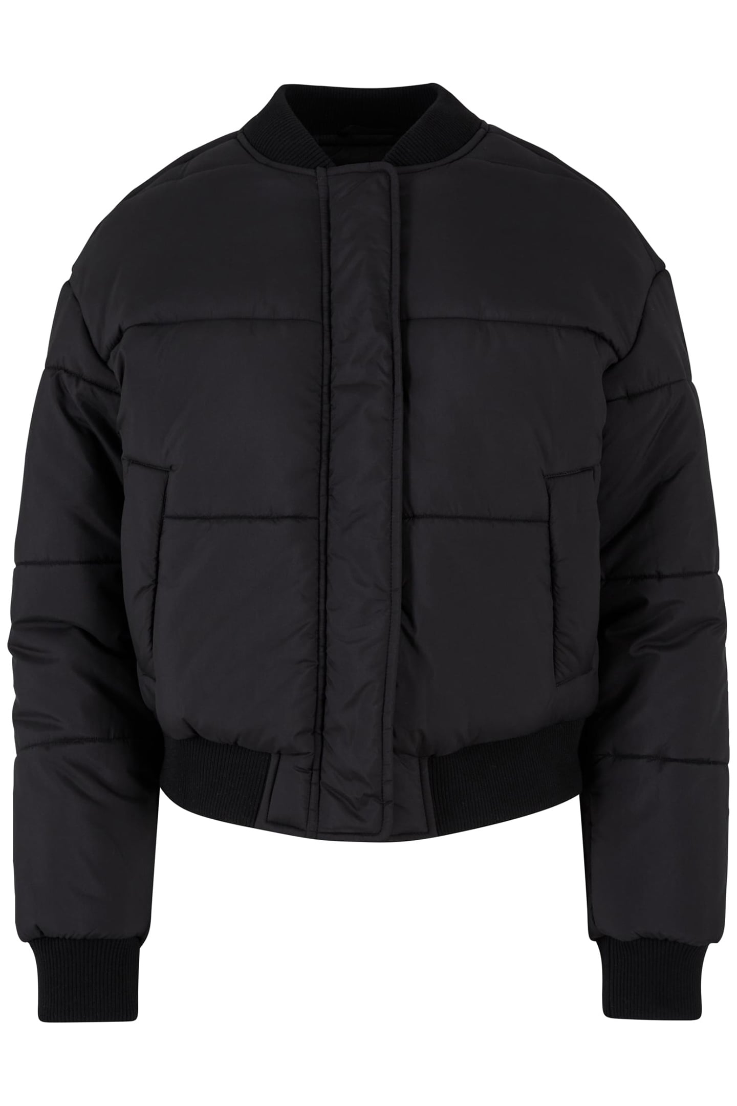 LADIES PUFFER BLOUSON BLACK 1