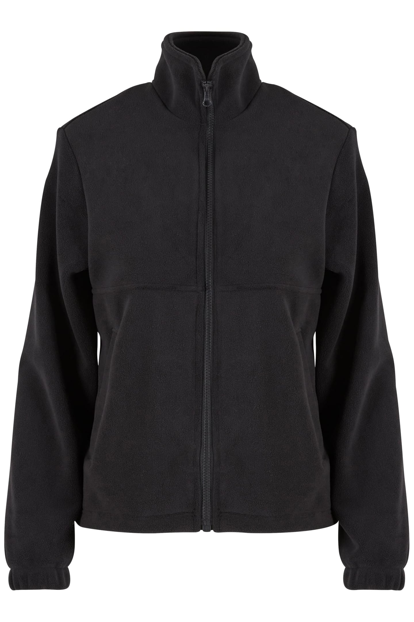 LADIES DOUBLE POLARFLEECE JACKET BLACK/BLACK 1