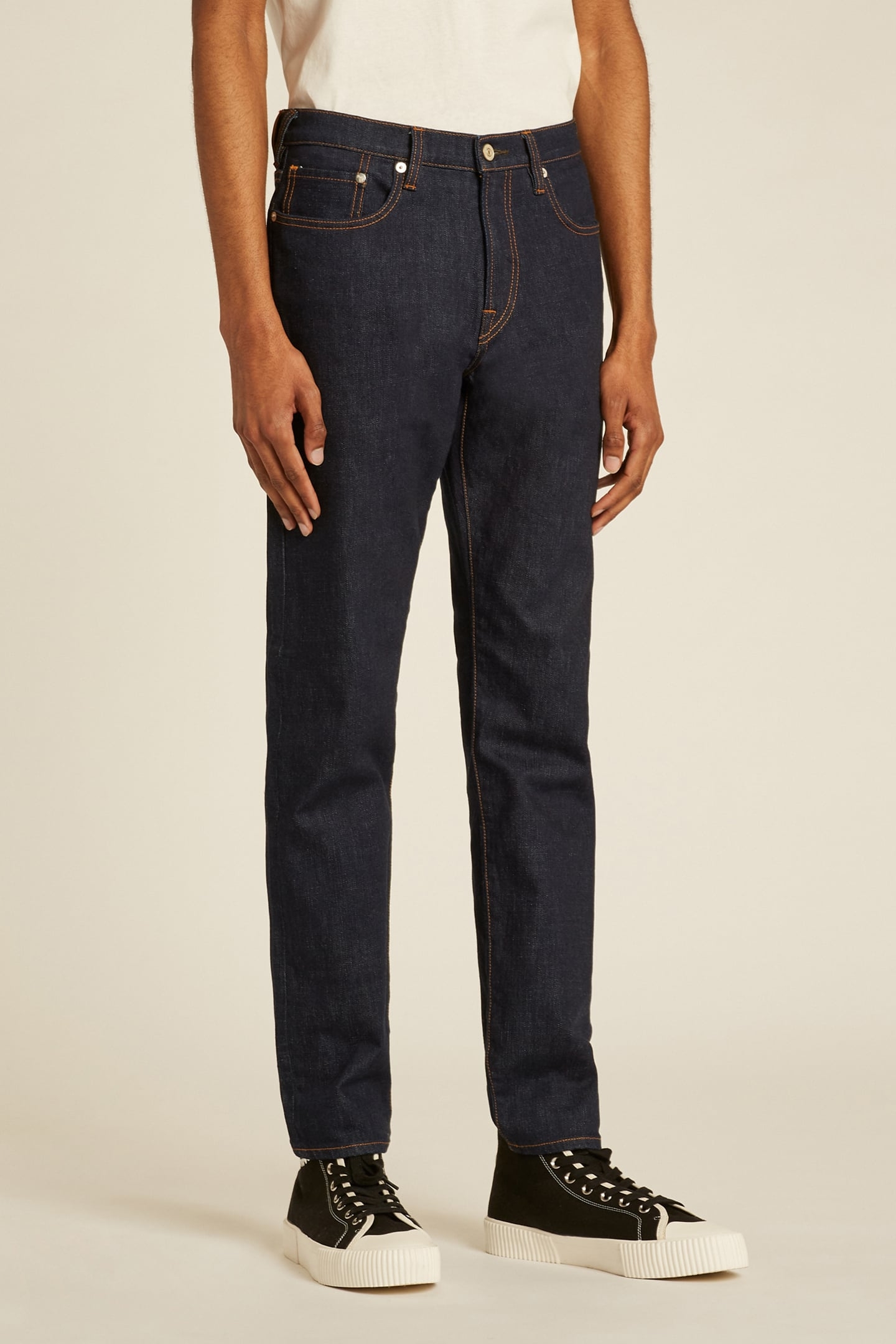 TAPERED FIT JEAN RINSE WASH 1