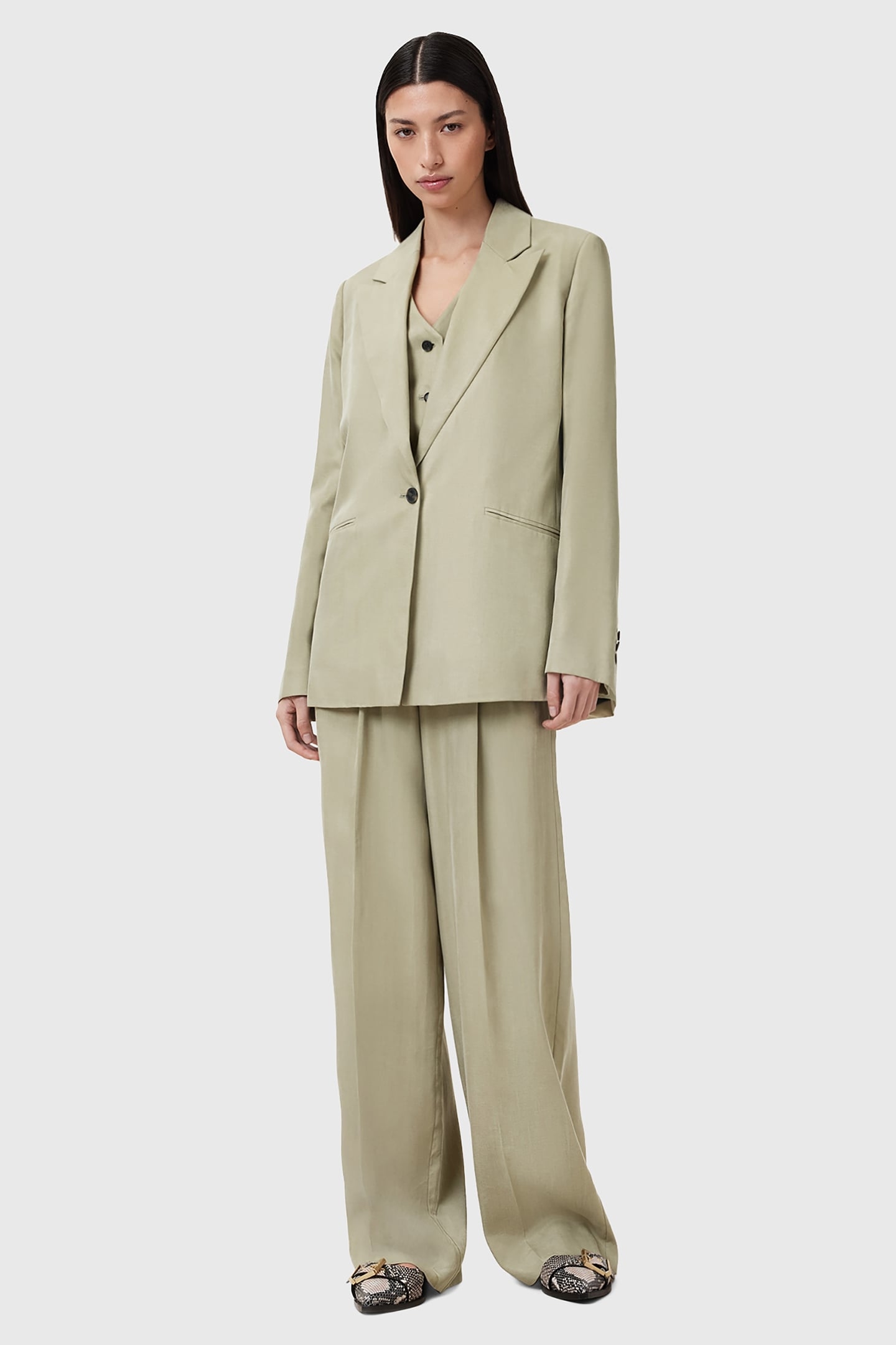 AVERIE TEN BLAZER SAGE GREEN 2