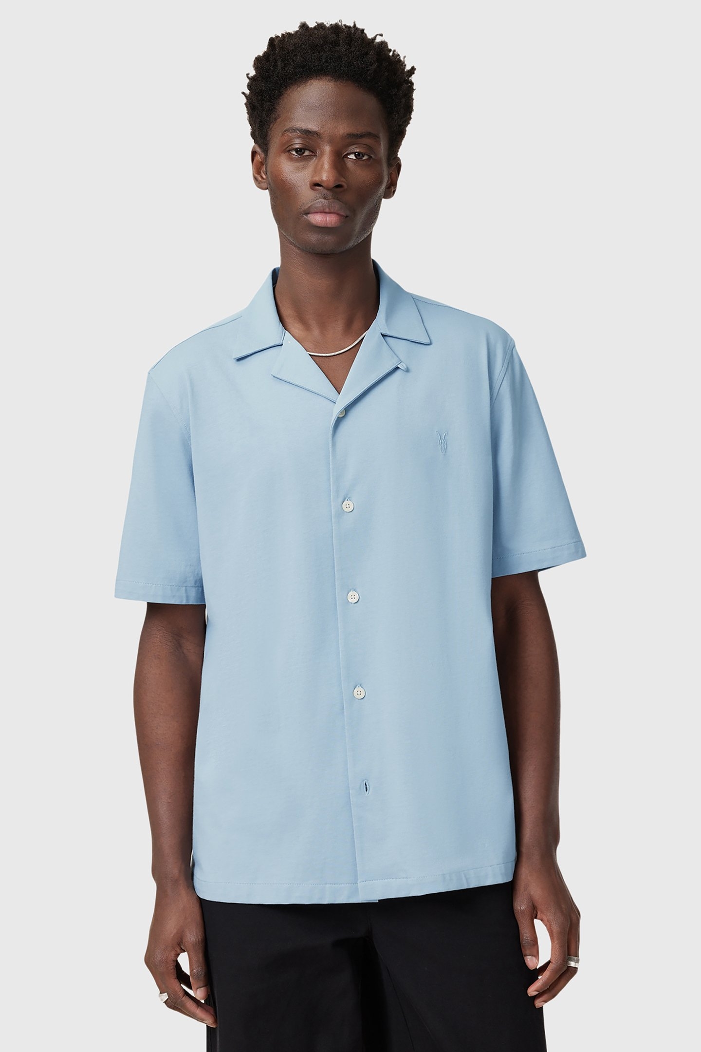 HUDSON SS SHIRT STATIC BLUE 1