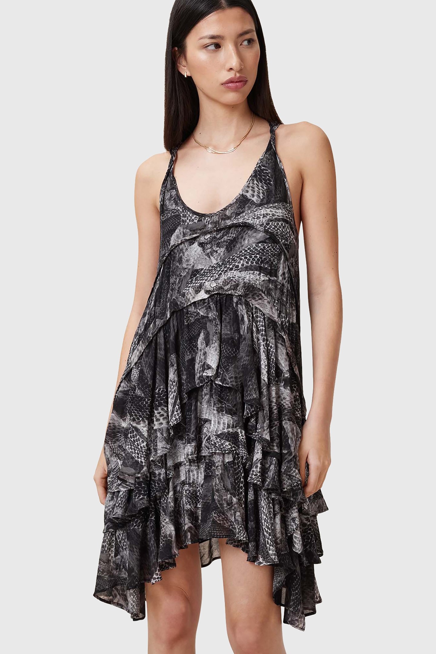 CAVARLY MINI DRESS EVOLVE SLATE GREY 5
