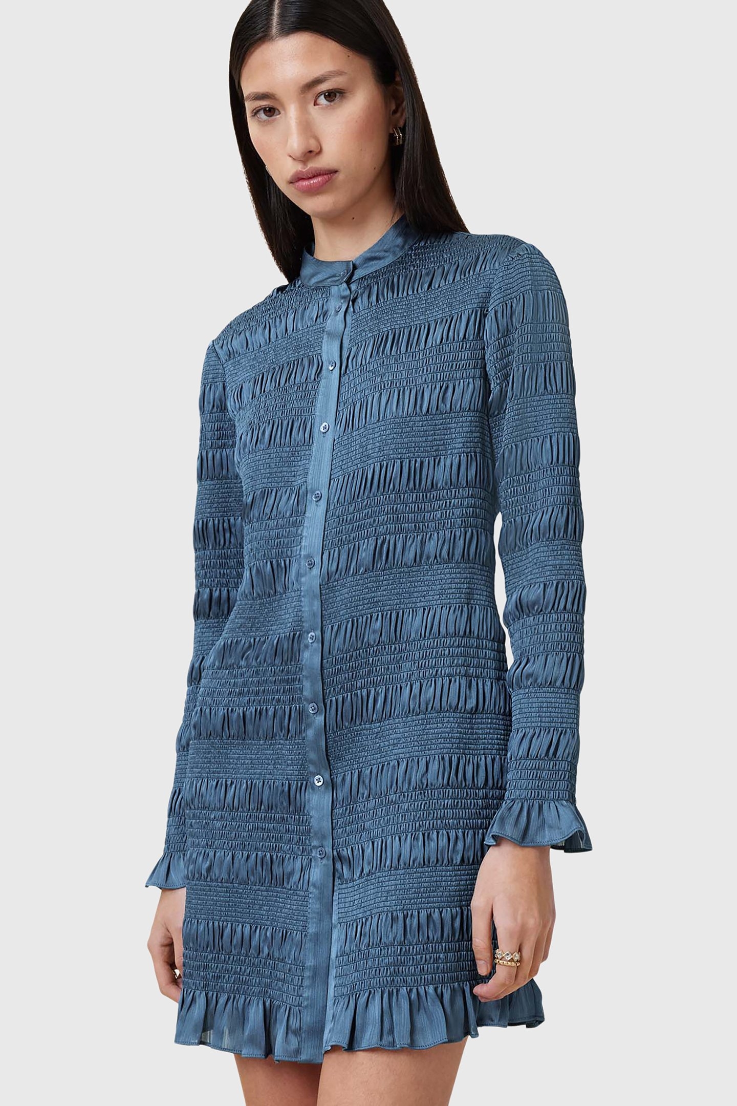 MEG MINI DRESS OYSTER BLUE 6