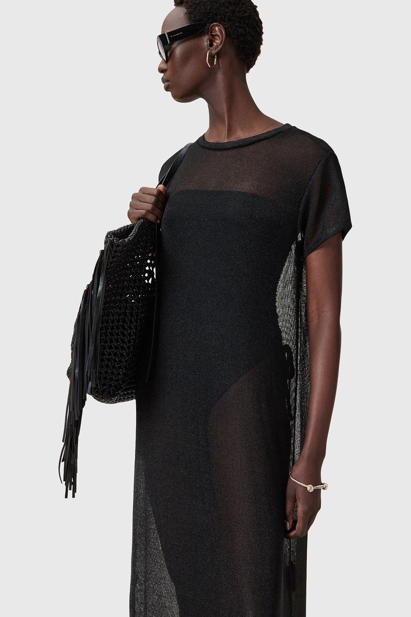 THEA SPARKLE DRESS BLACK 6