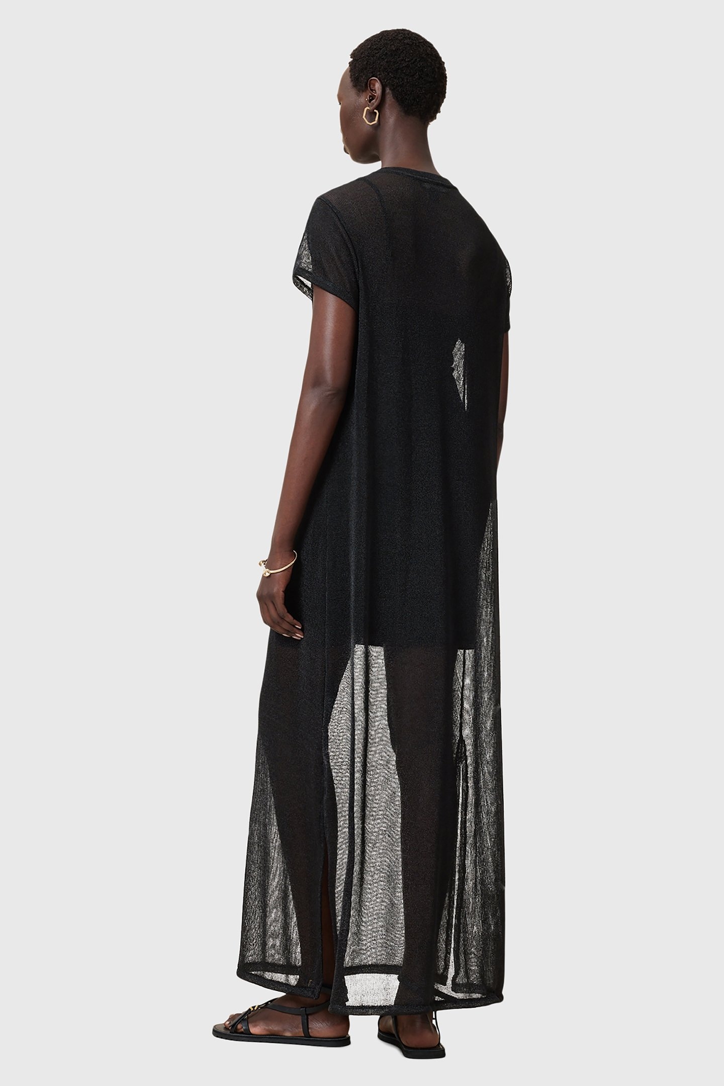 THEA SPARKLE DRESS BLACK 2