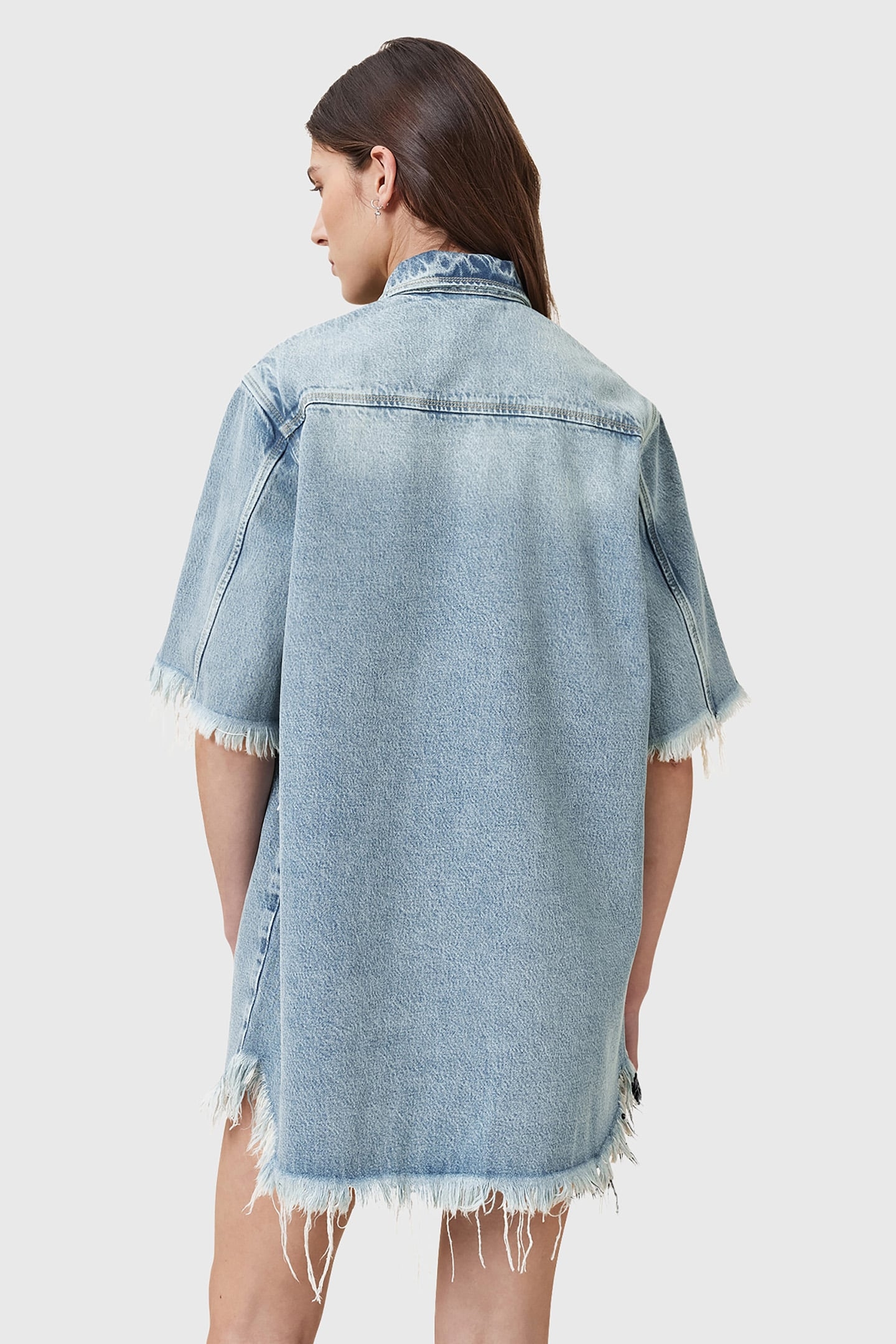FAYE SS DENIM DRESS LIGHT INDIGO 2