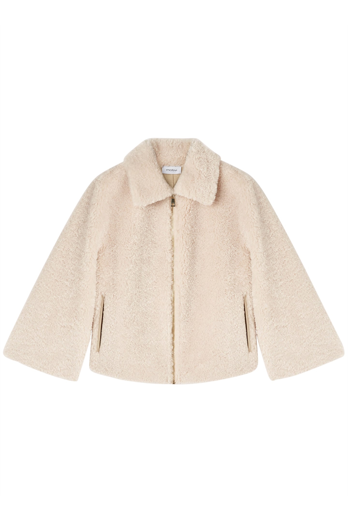 TEDDY CAPE WITH ZIP WHITE 4