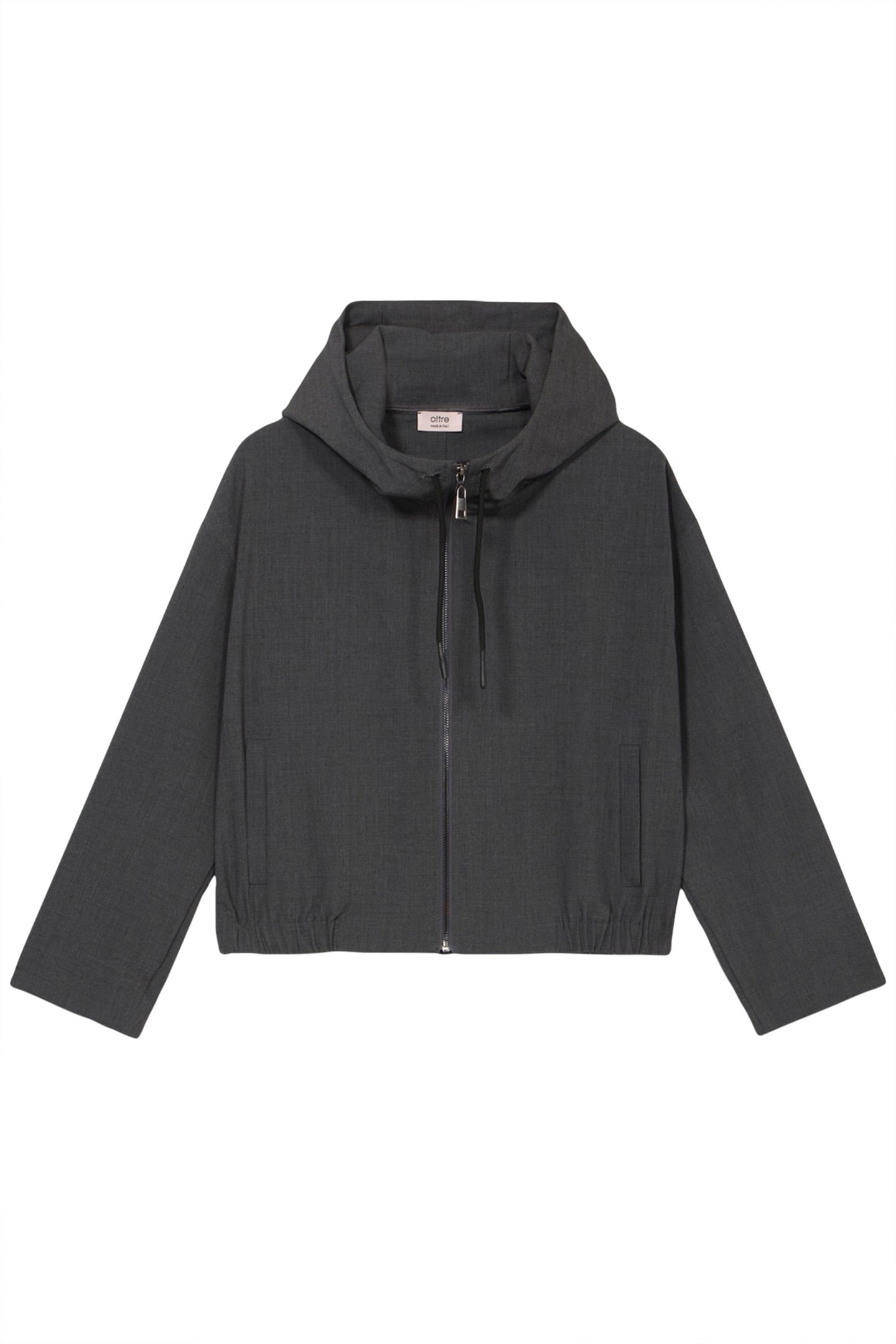 FLANNEL BOMBER JACKET GREY 3