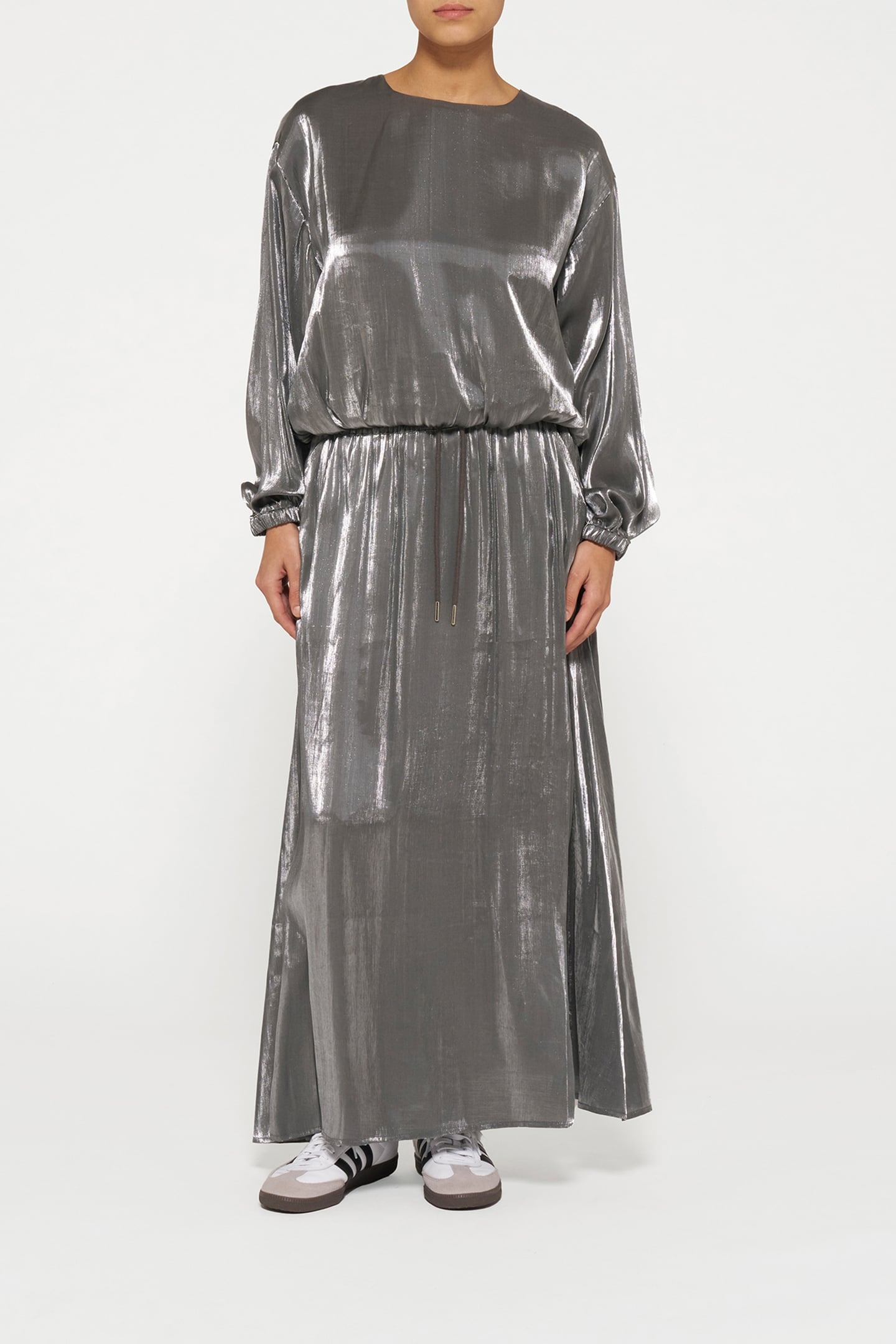 SHINY SKIRT SILVER 2