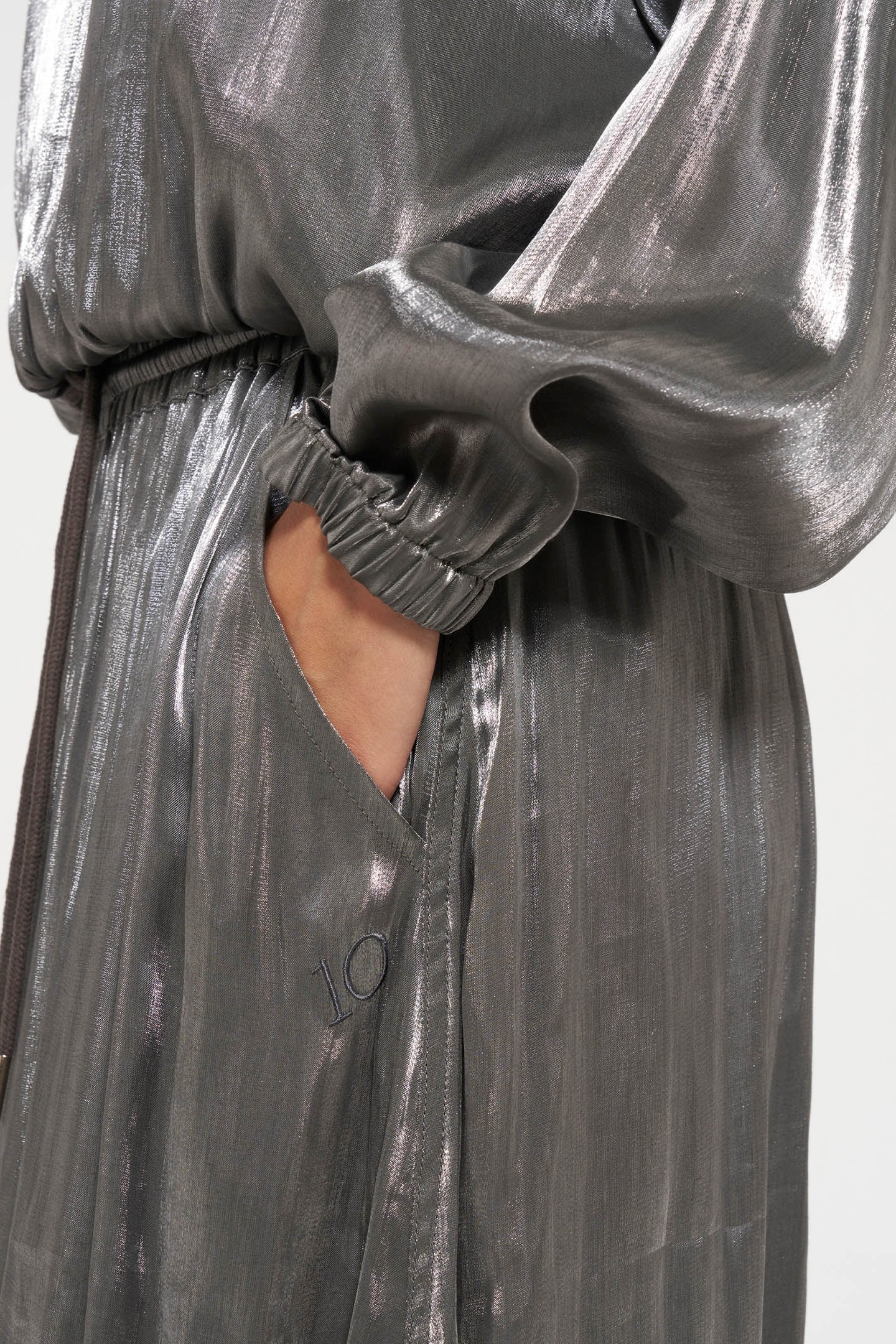 SHINY SKIRT SILVER 7