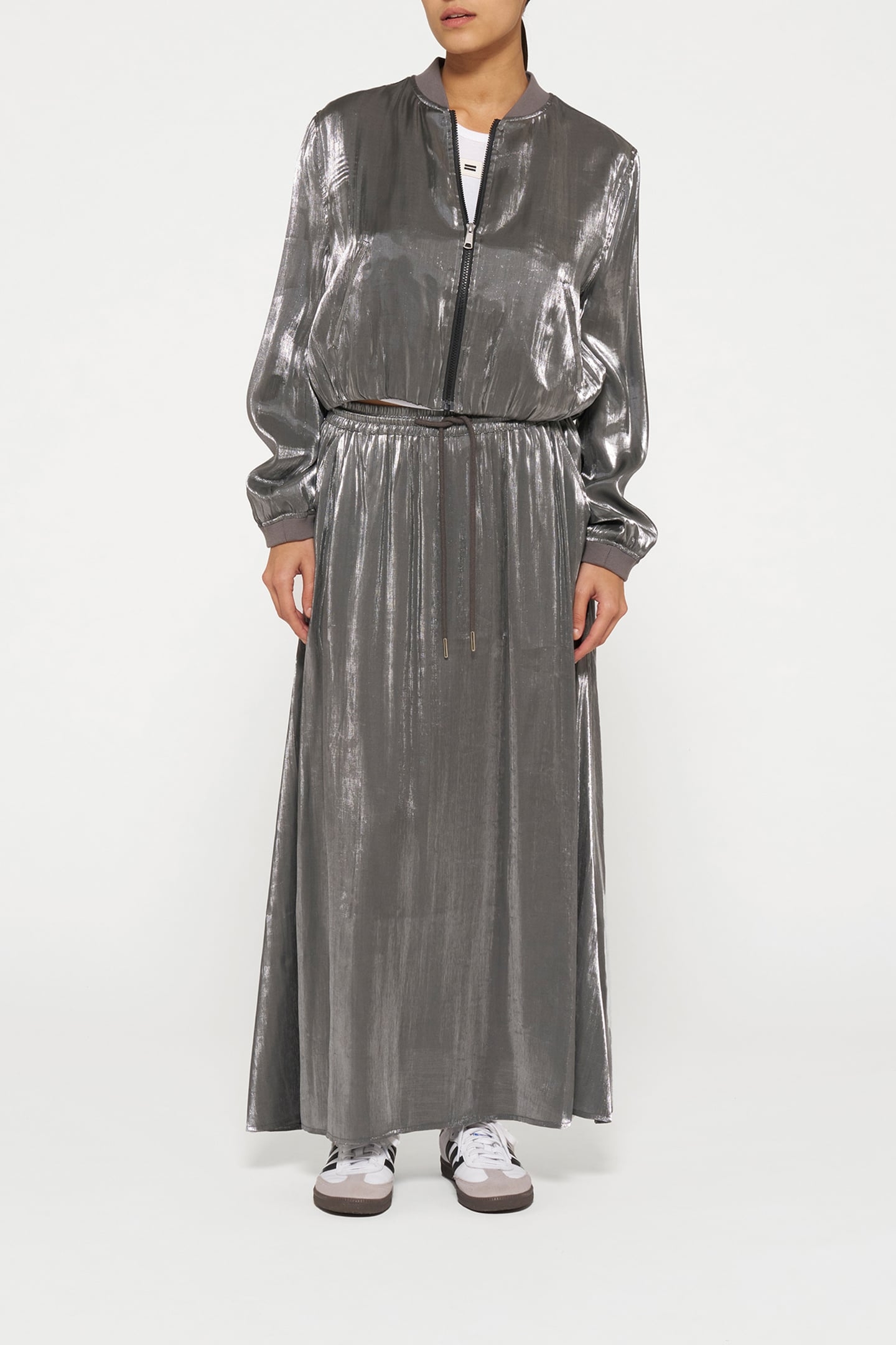 SHINY SKIRT SILVER 6