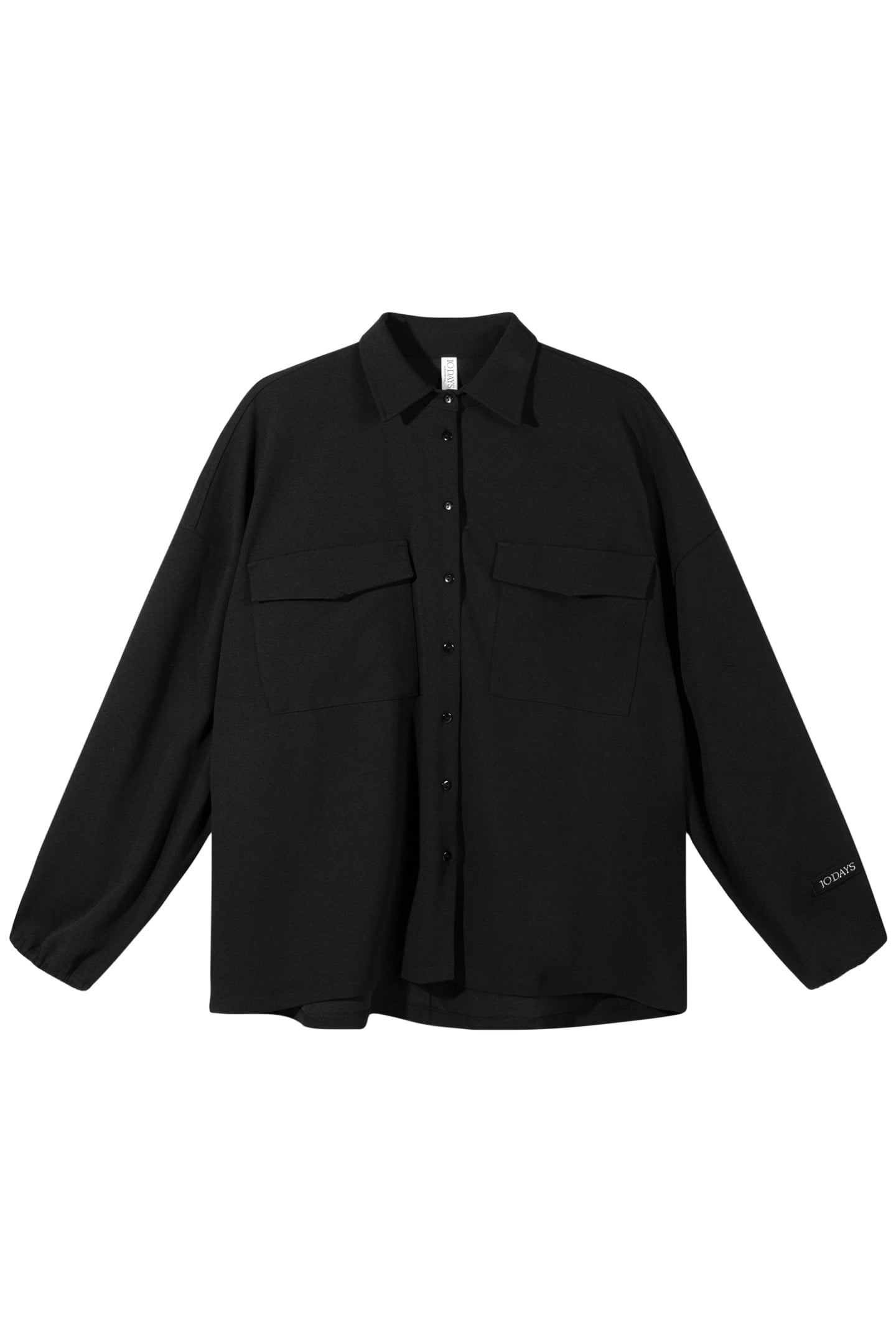 OVERSHIRT CREPE BLACK 4