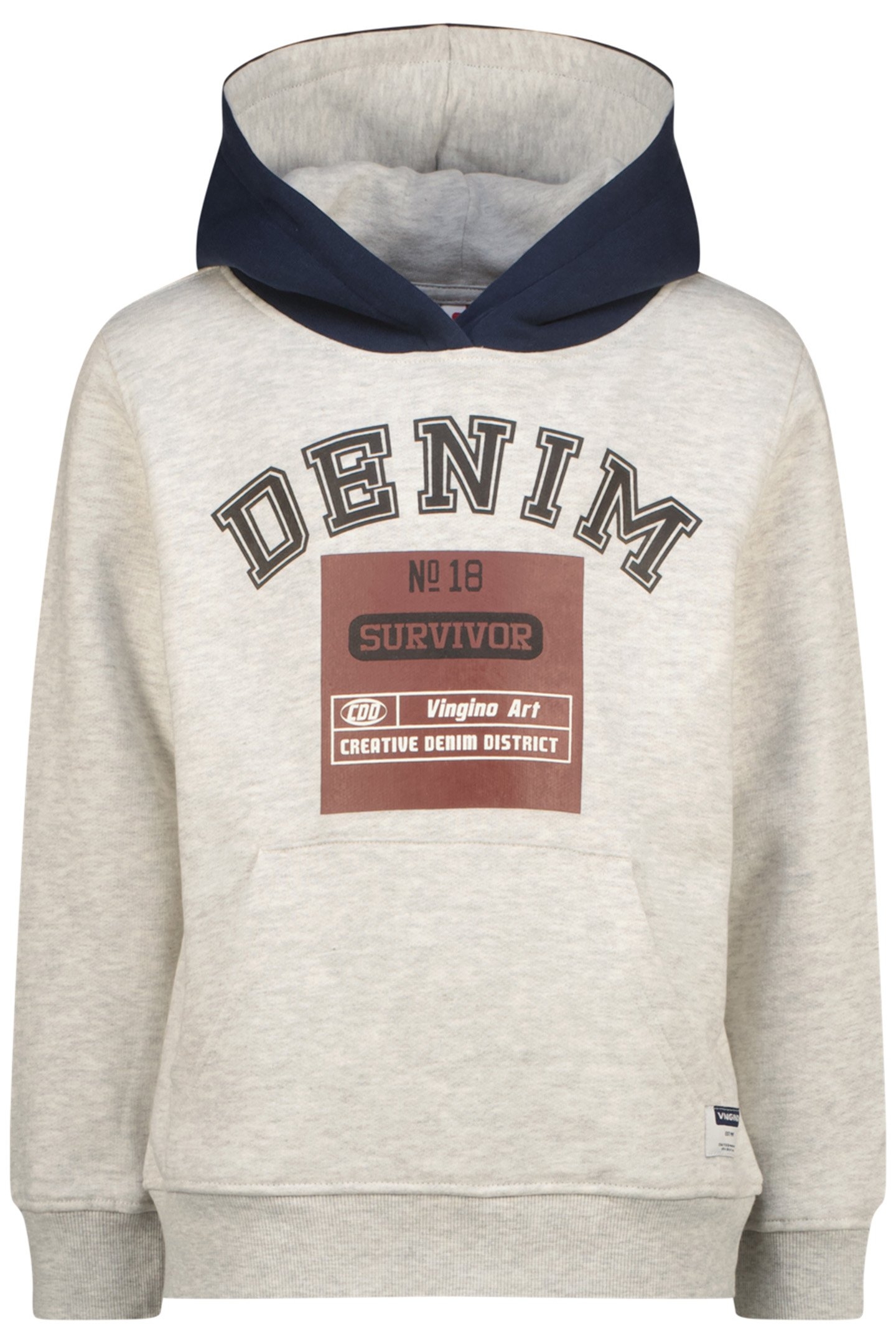 BOYS NOLAN SWEATER GREY MELE 1