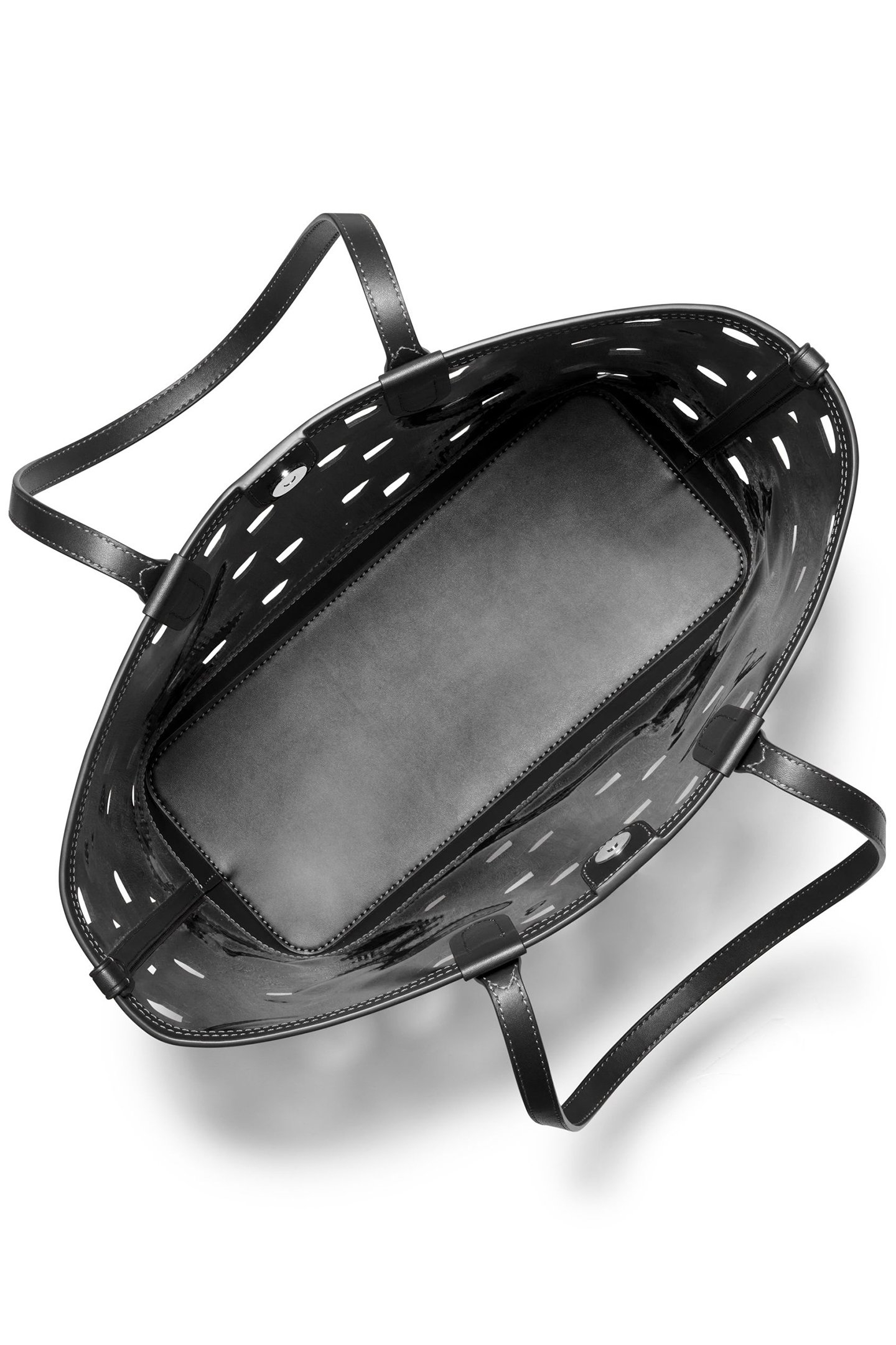 LARGE CUT OUT TOTE BAG IN BLACK 3