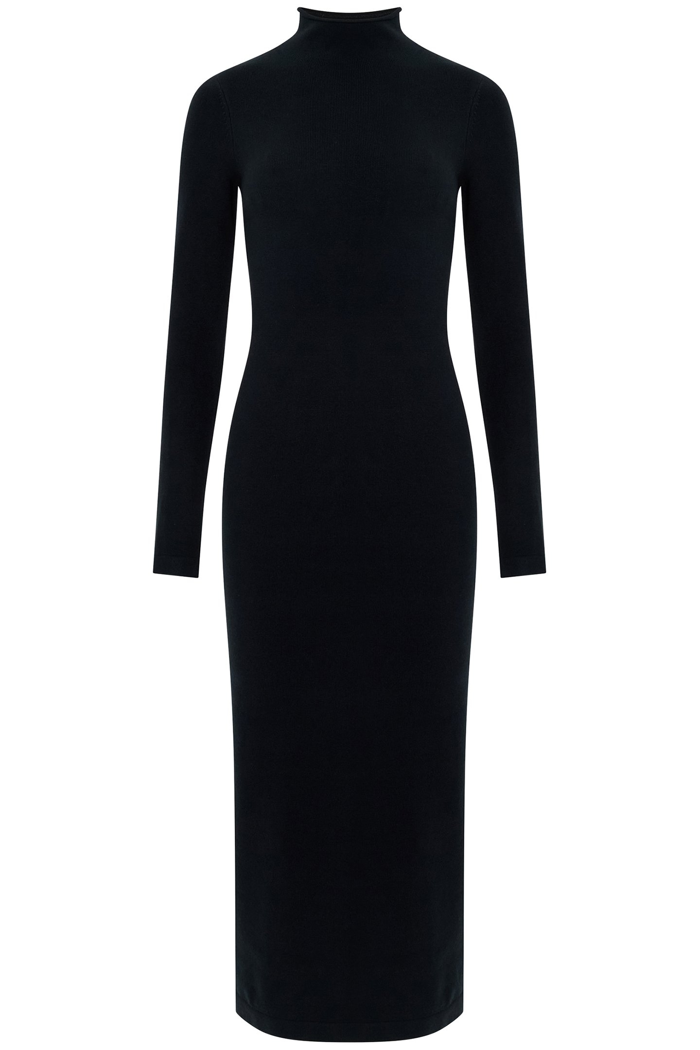 BABYSOFT ROLL NK DRESS BLACK 3