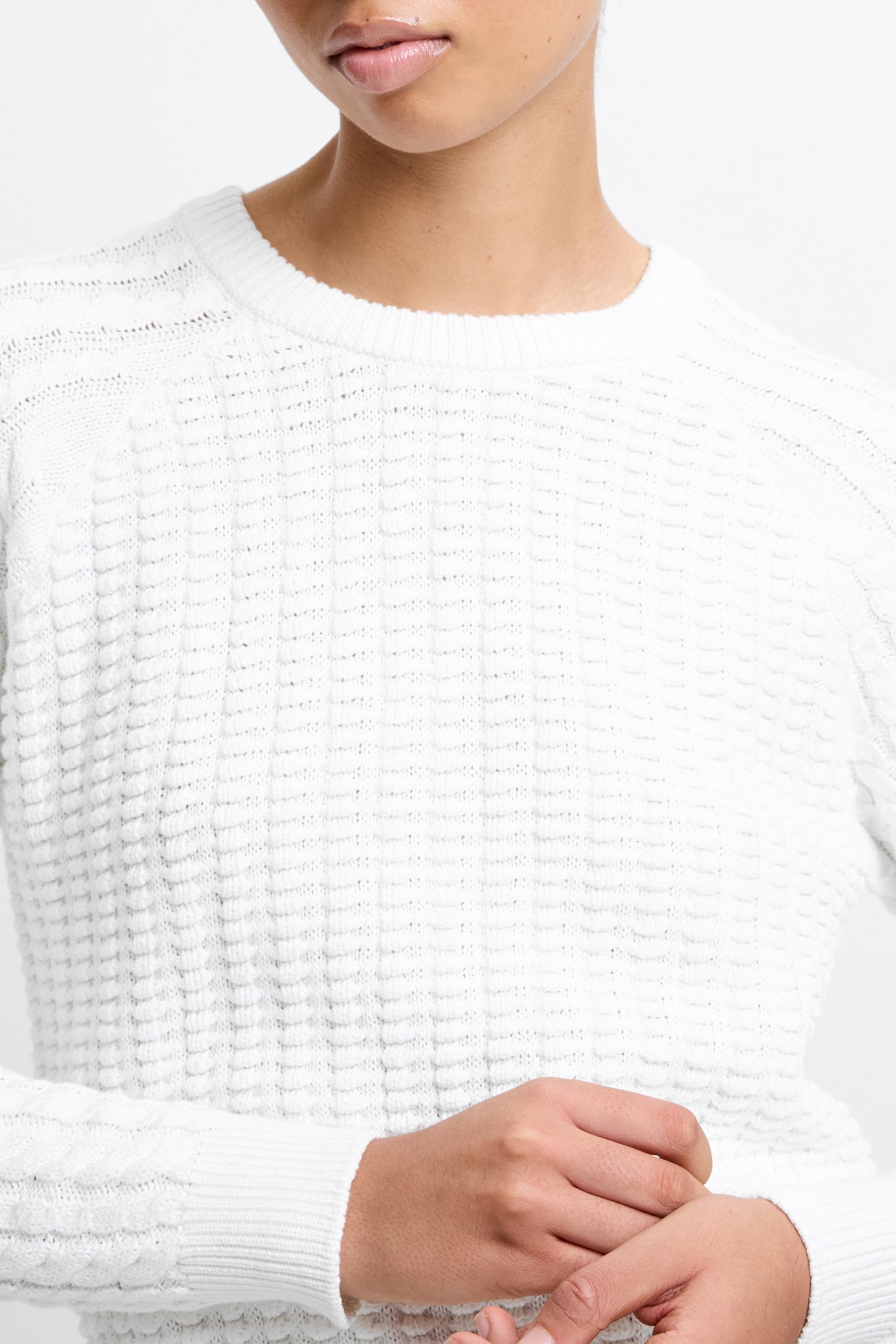 MOZART POPCORN CABLE JUMPER WINTER WHITE 4