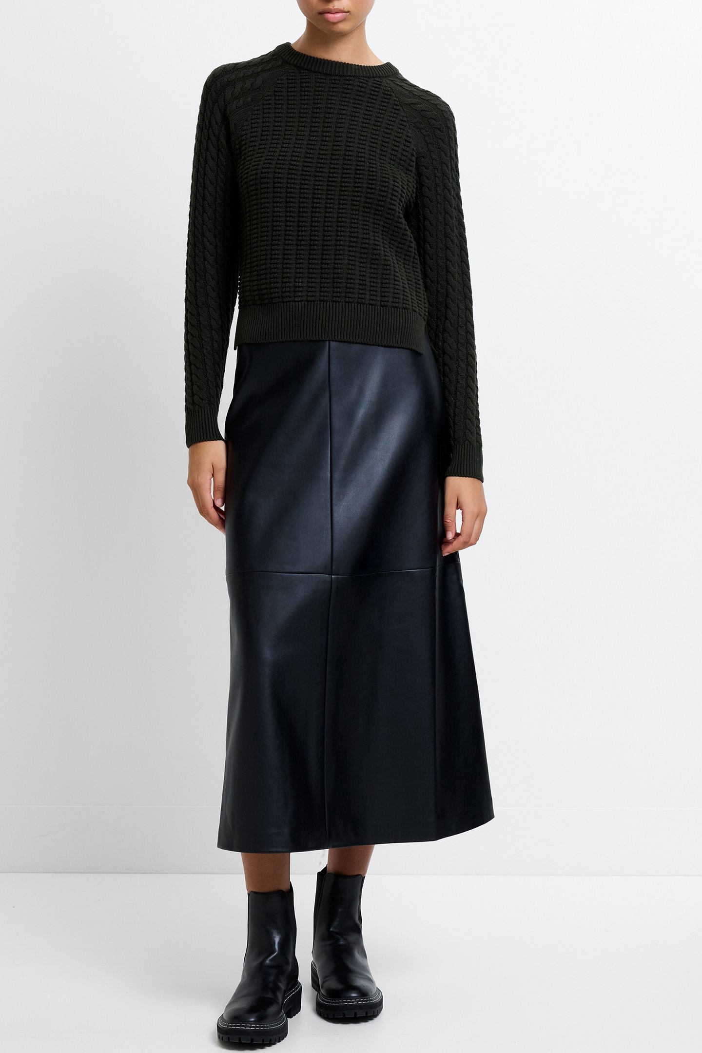 MOZART POPCORN CABLE JUMPER BRUNSWICK GREEN 3