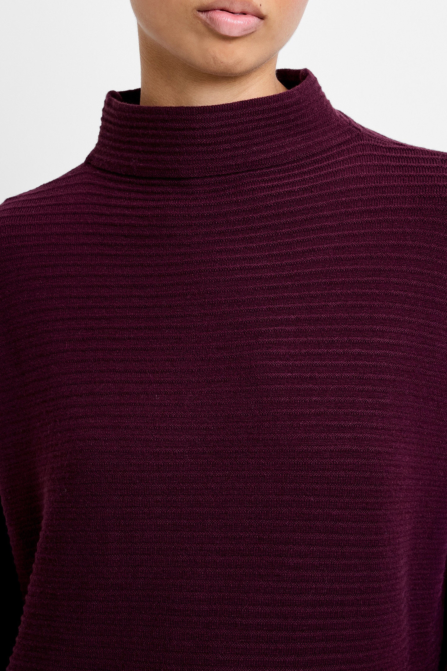 BABYSOFT LENA L/S HIGH NK JMPR BURGUNDY RED 4