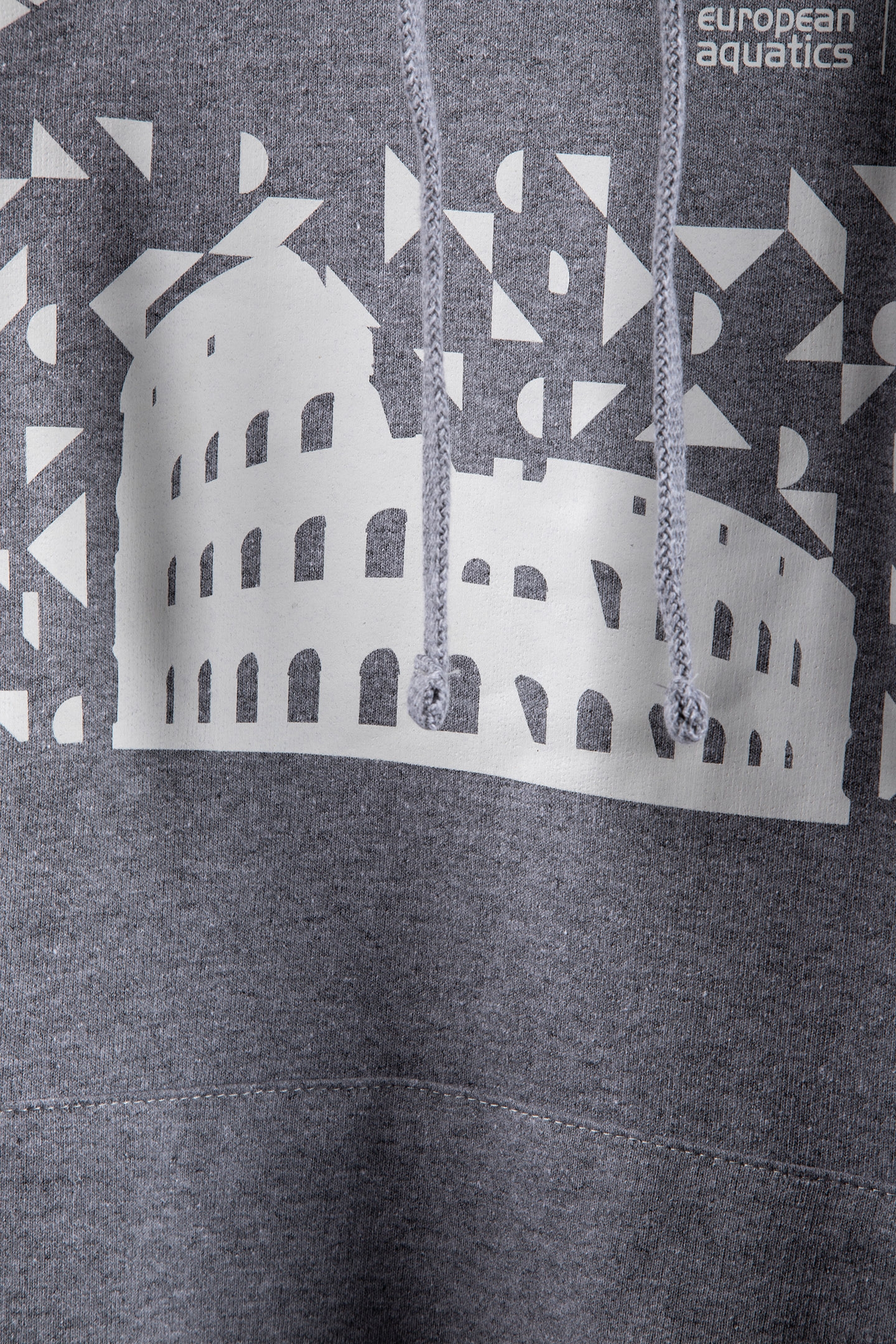 UNISEX HOODIE ESCH ROME 22 MERCH GREY MELANGE 7