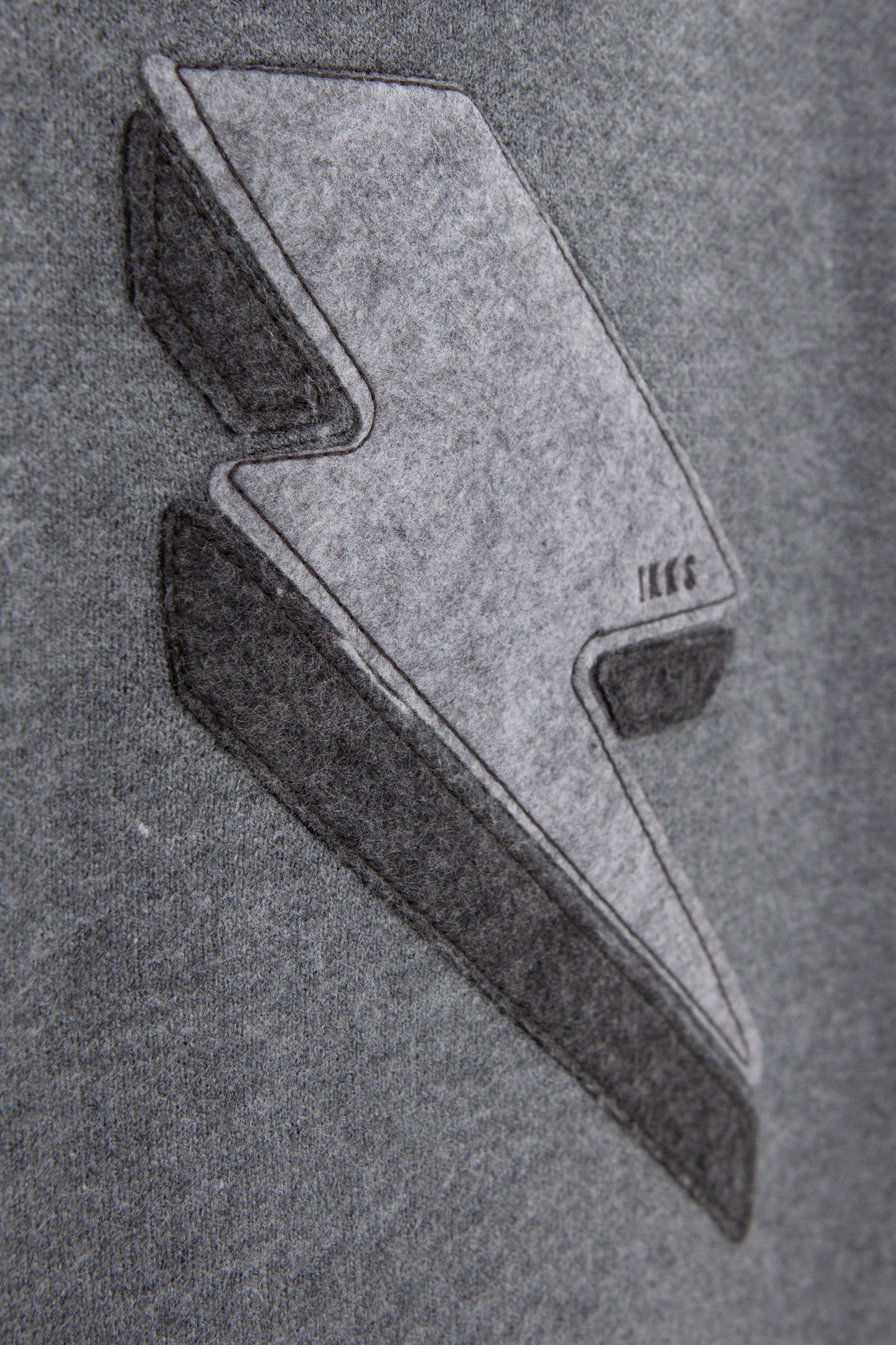 BOY’S GREY KNIT HOODIE WITH XL LIGHTNING BADGE 6