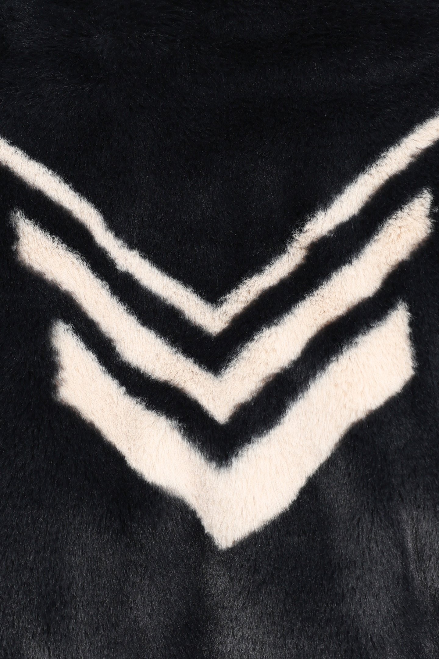 GIRL'S BLACK HOODED SHERPA MAXI HERRINGBONE BACK JACKET 7