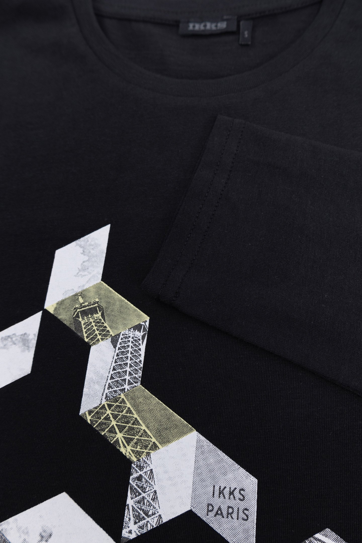 BOY'S BLACK ORGANIC COTTON EIFFEL TOWER T-SHIRT 5