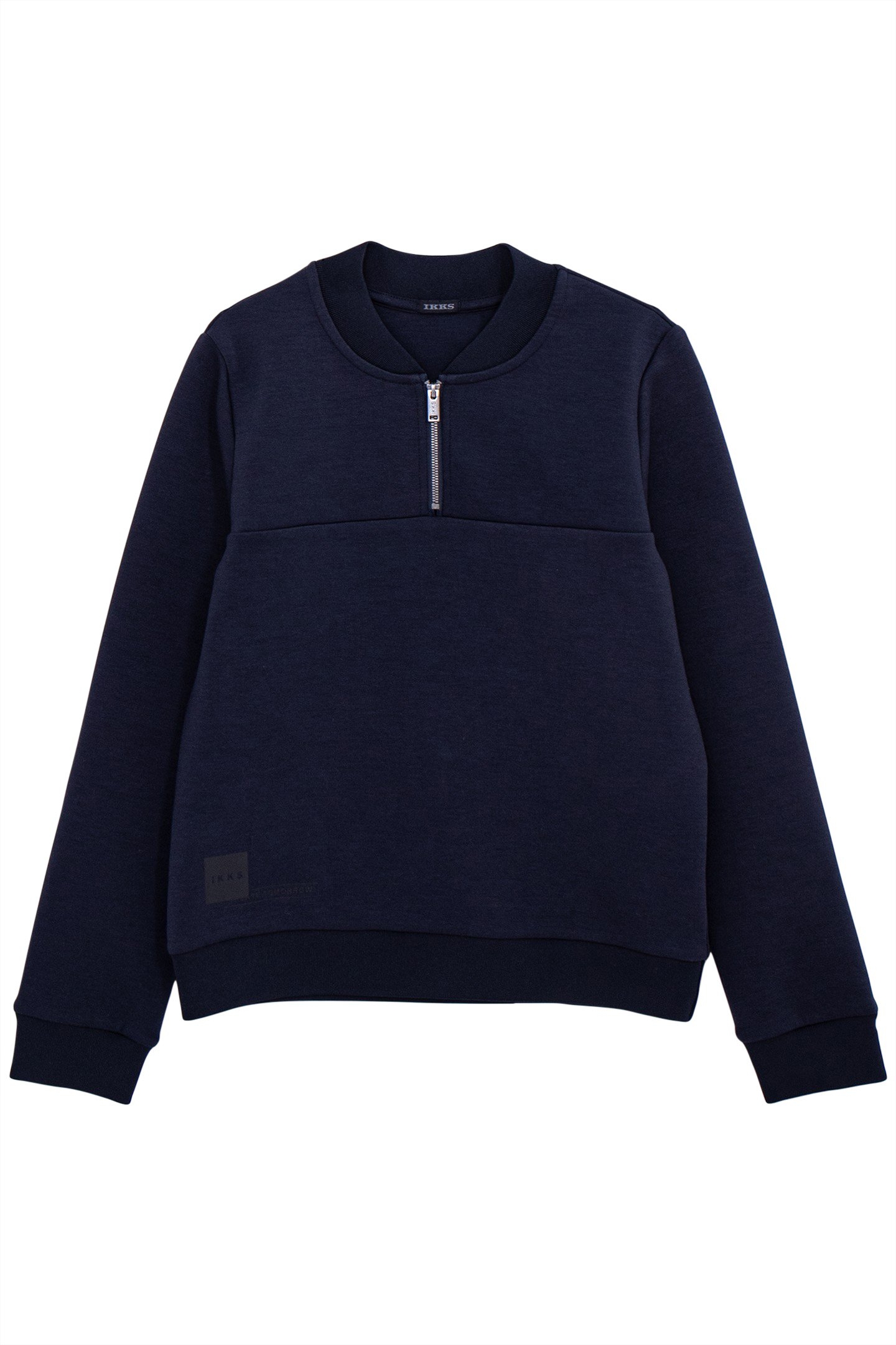 BOY'S NAVY TEDDY-NECK SWEATSHIRT 1