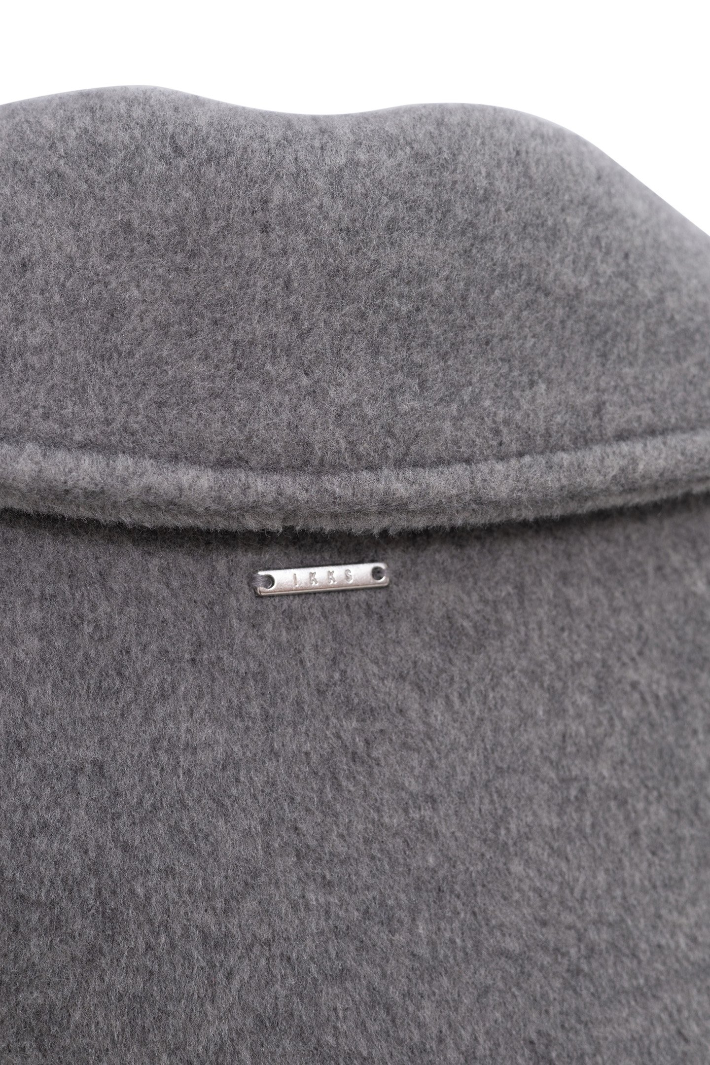 GIRL'S LONG GREY WOOL COAT 7