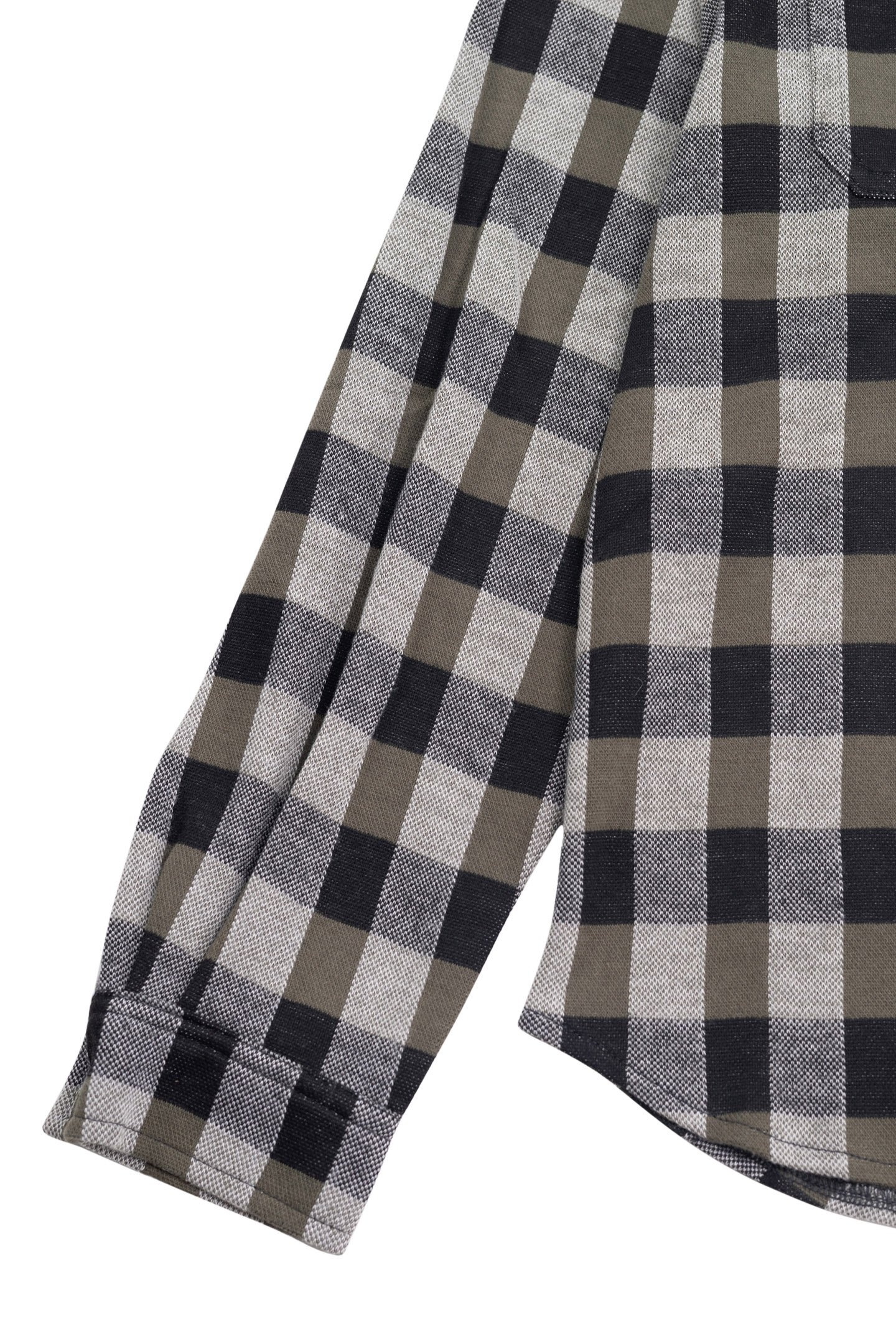 BOY'S BLACK PLAID SHIRT WITH DETACHABLE HOOD 6