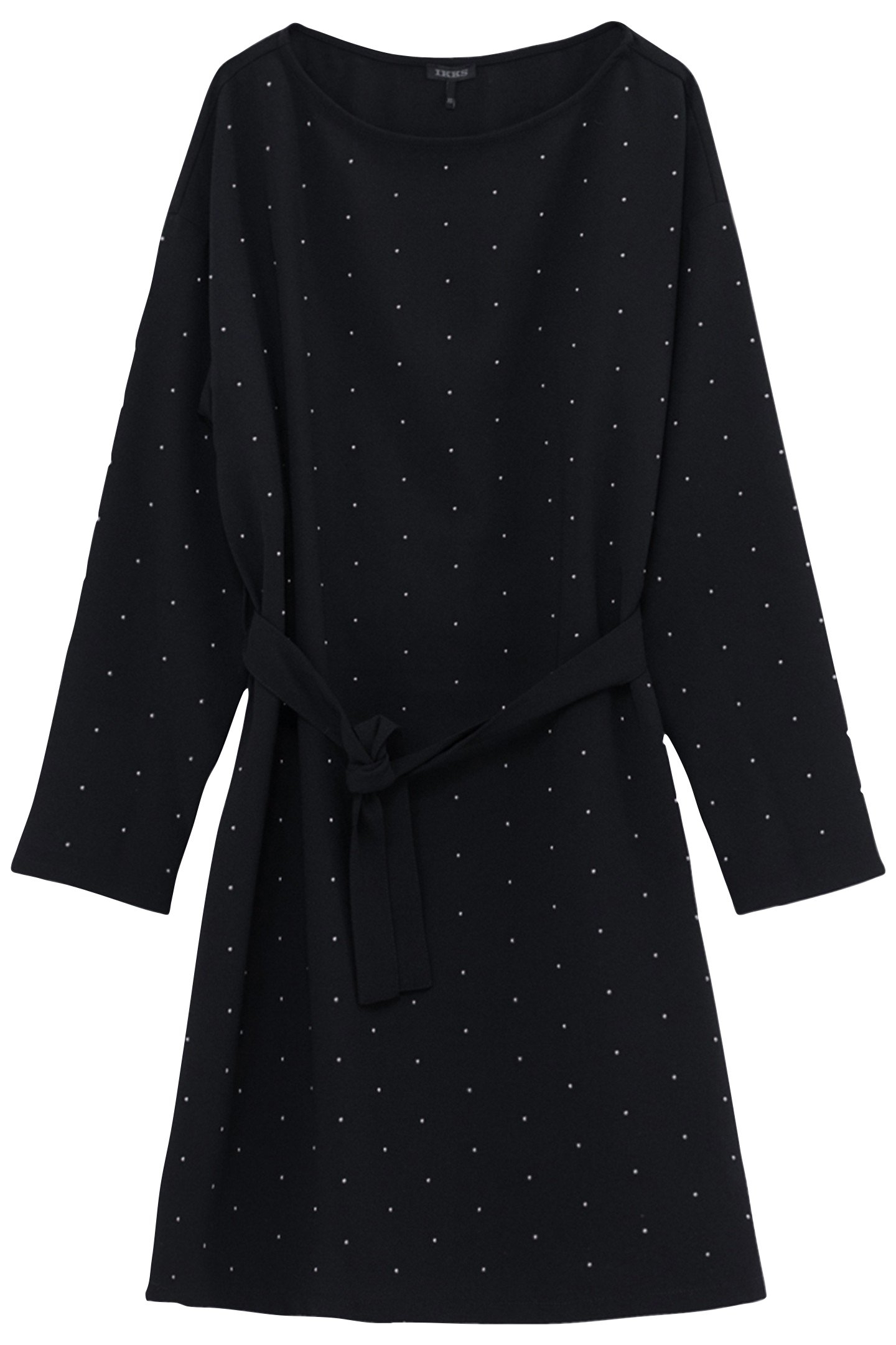 SHORT BLACK DRESS WITH STUD DECORATION 3