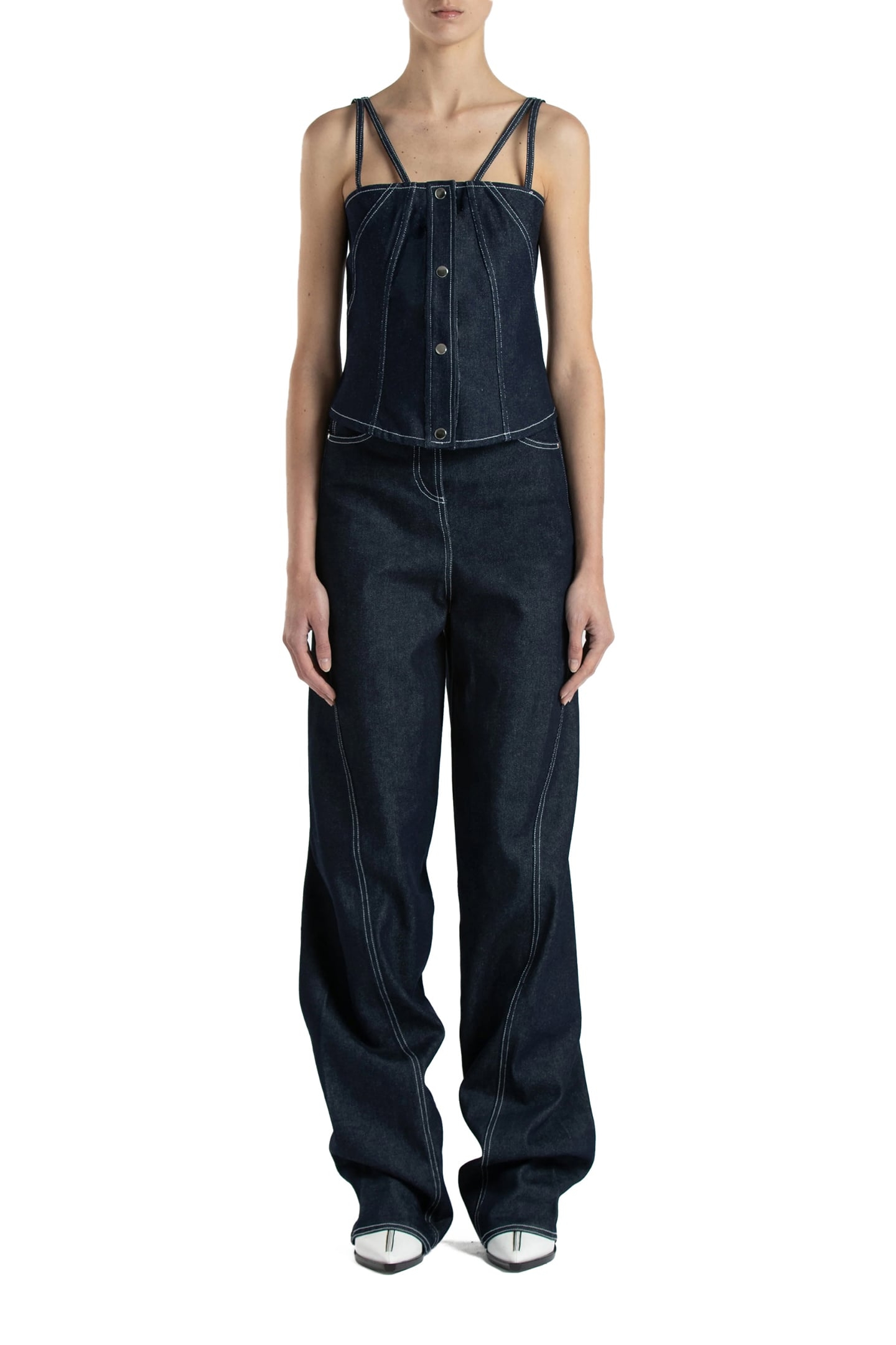 DENIM BUSTIER NAVY 3