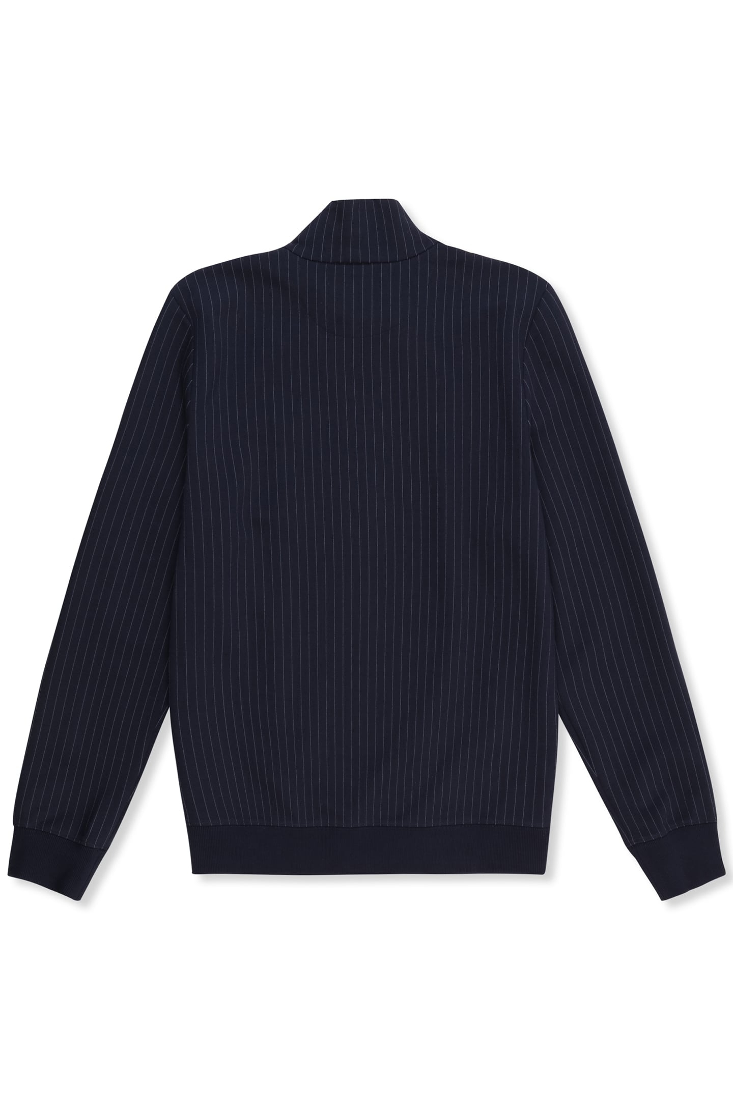 BRERA REGULAR PINSTRIPED TRACK JACKET BLACK IRIS / EGRET STR 5