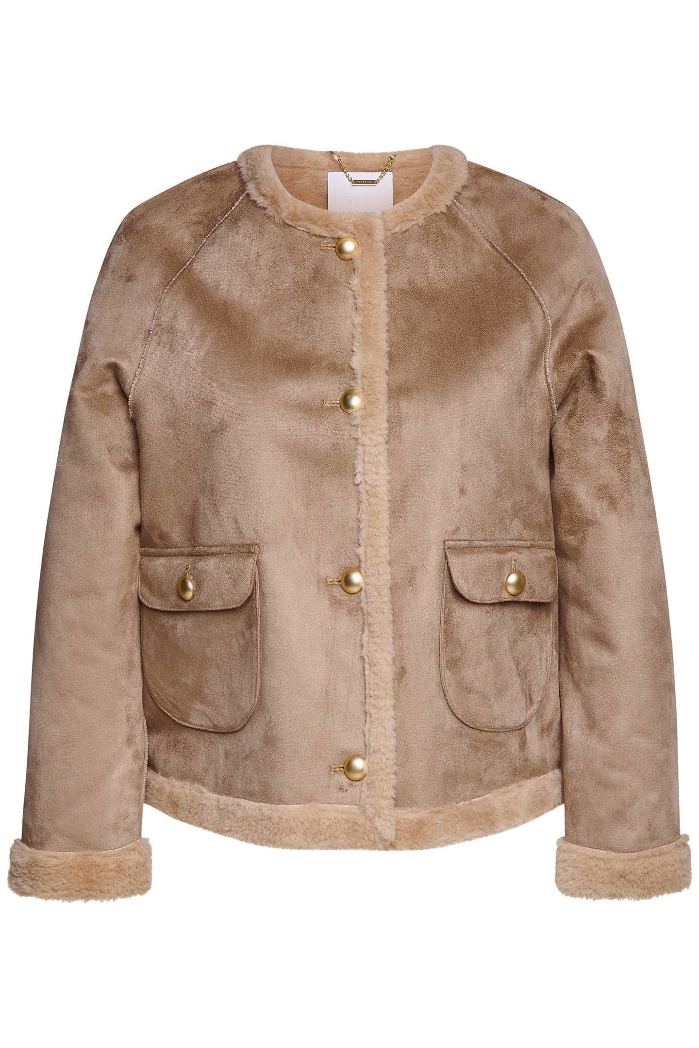 SUED TEDDY JACKET CAFFEE LATTE 4