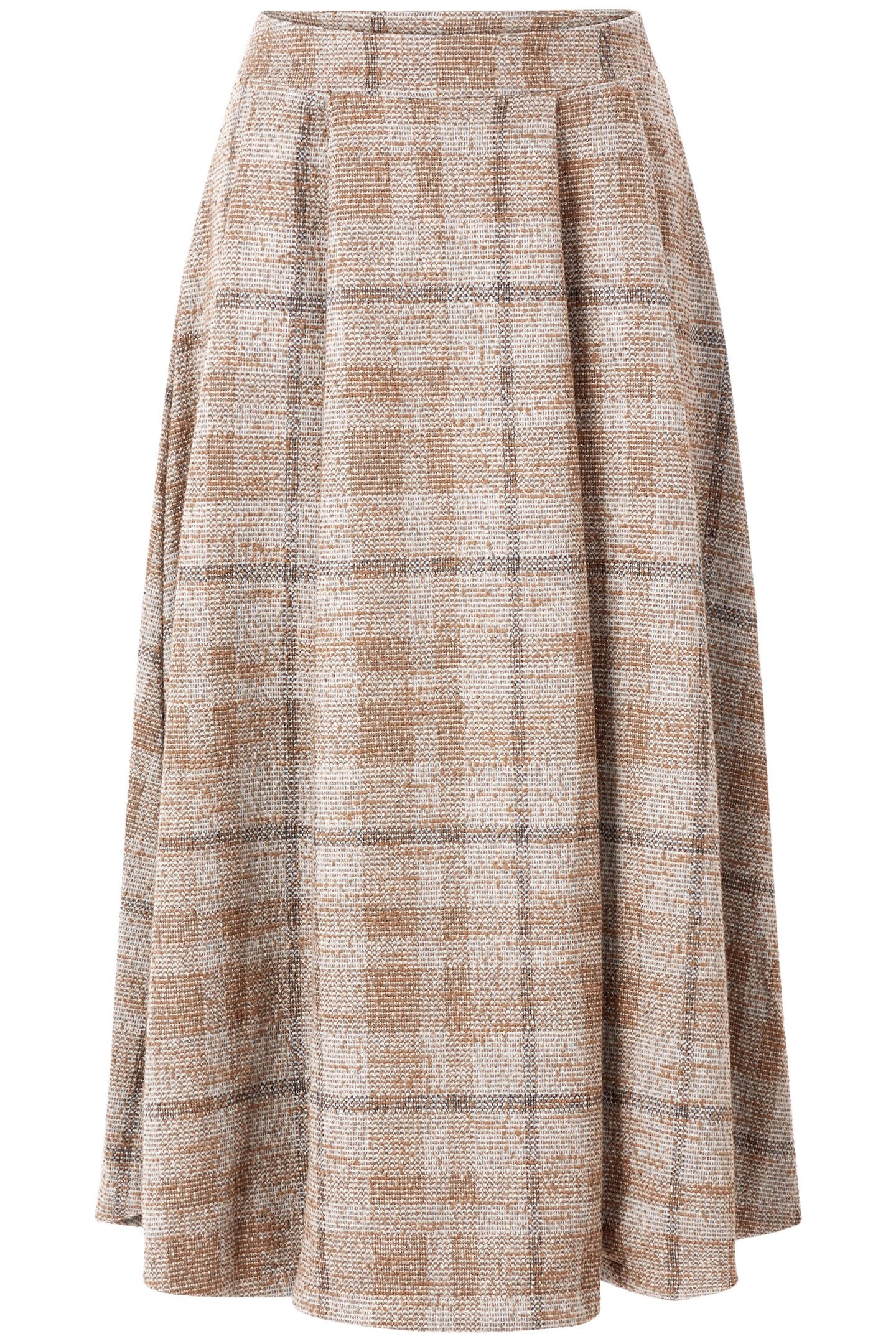 MIDI JACQUARD SKIRT CARAMEL SPICE 4