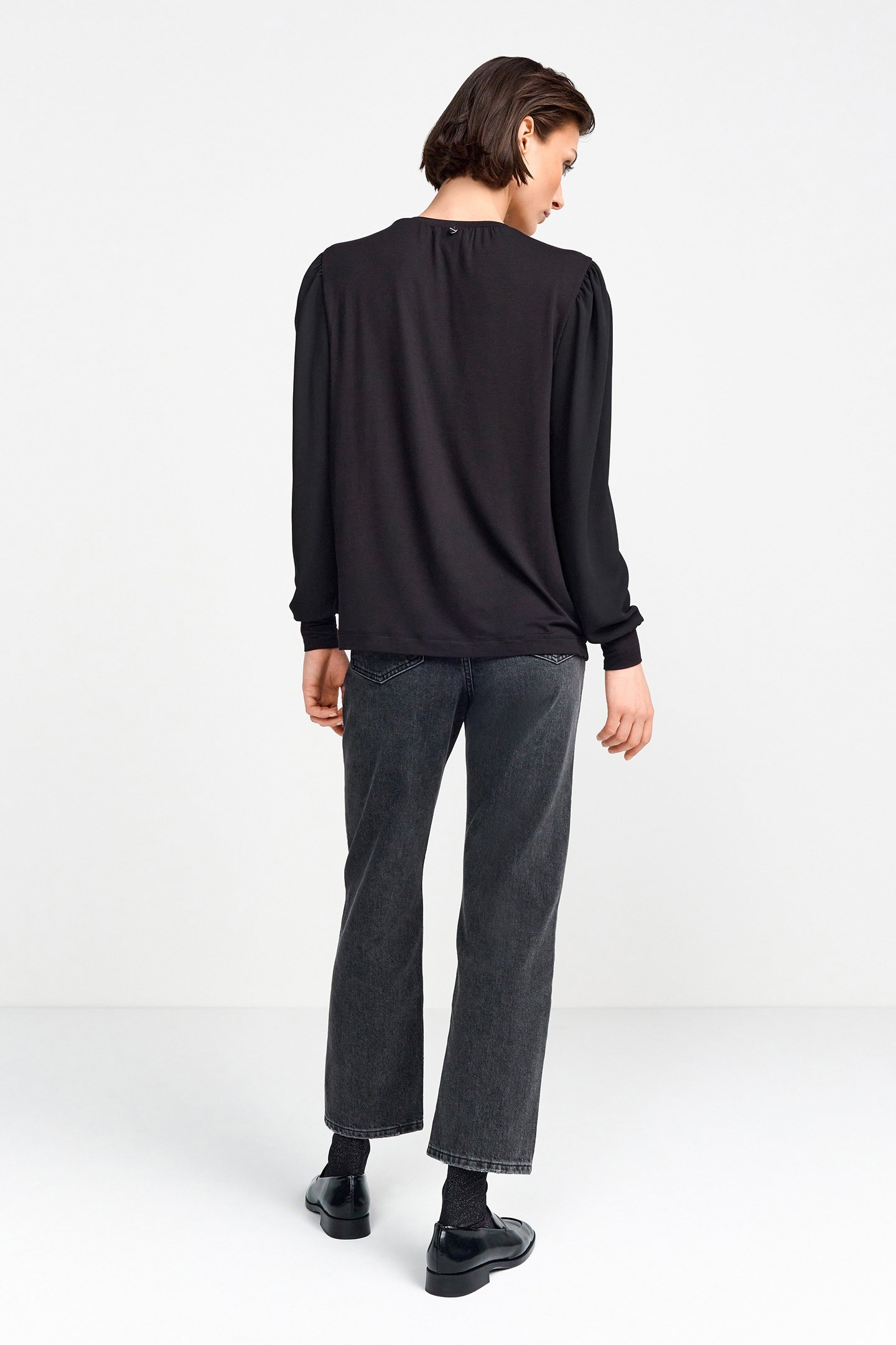 MAT MIX BLOUSE BLACK 2